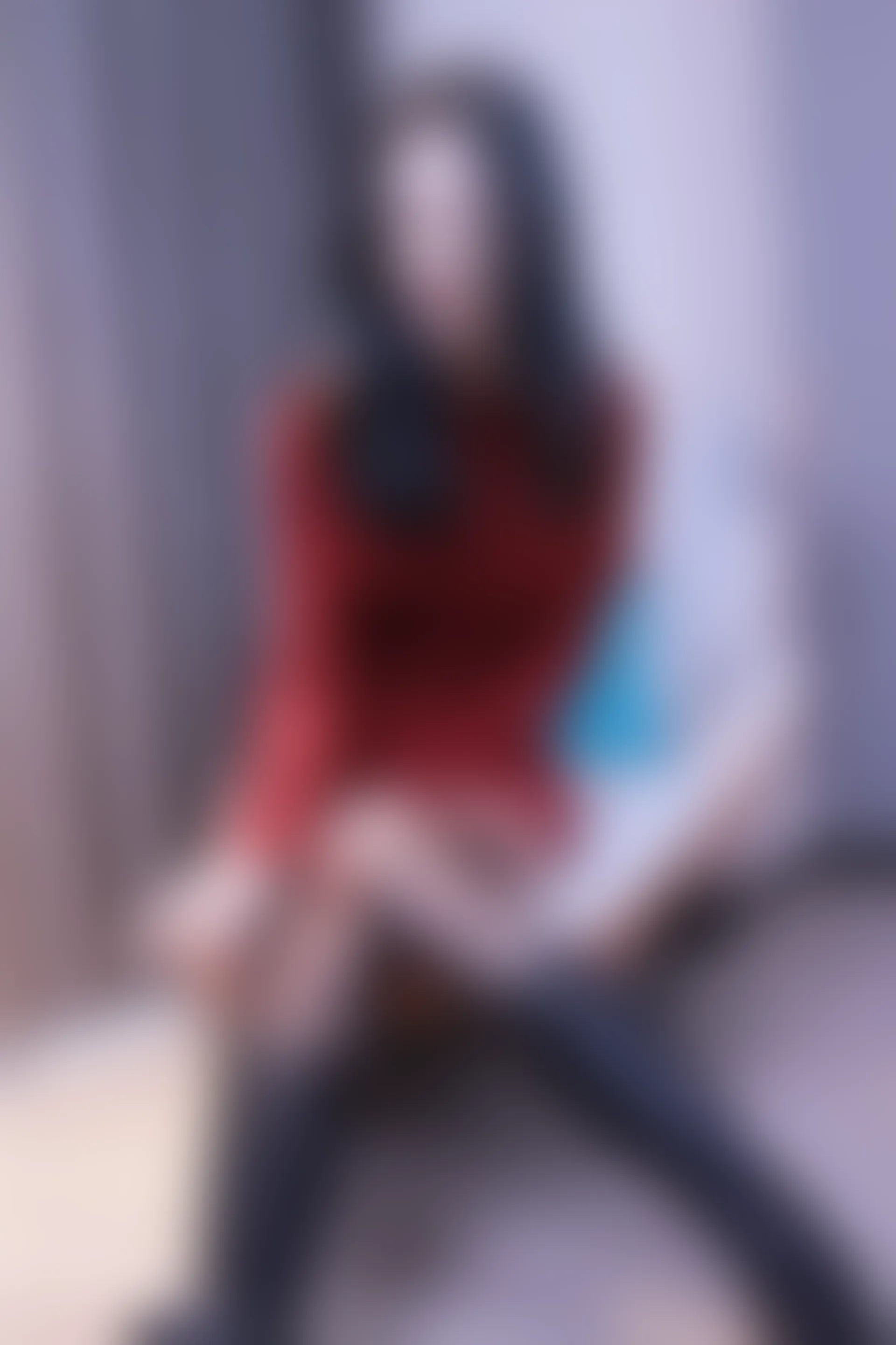 初夏女神 NO.006 依依 M码酒红连衣裙搭黑色长靴[140P+1V／6.76GB]