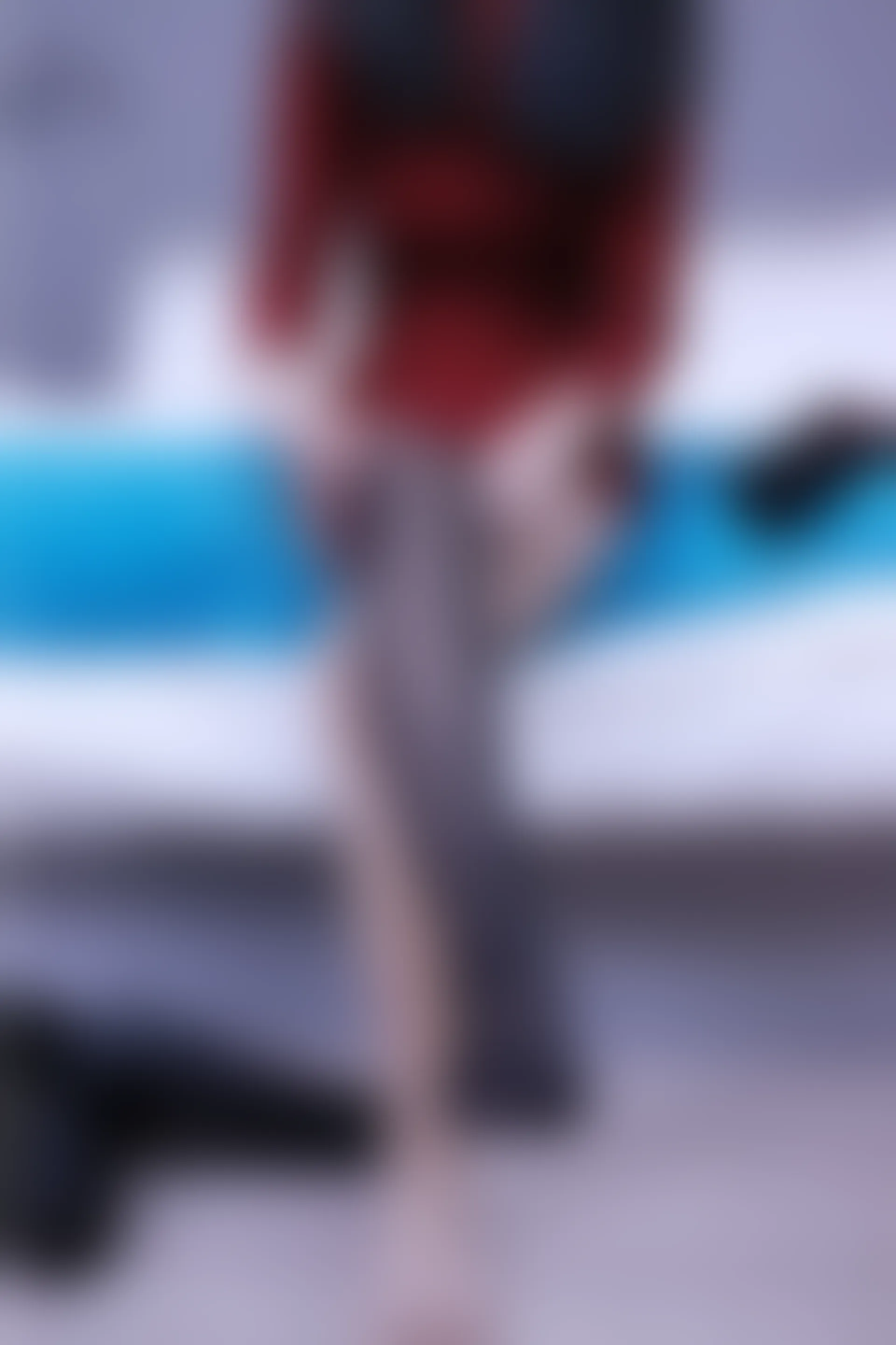 初夏女神 NO.006 依依 M码酒红连衣裙搭黑色长靴[140P+1V／6.76GB]