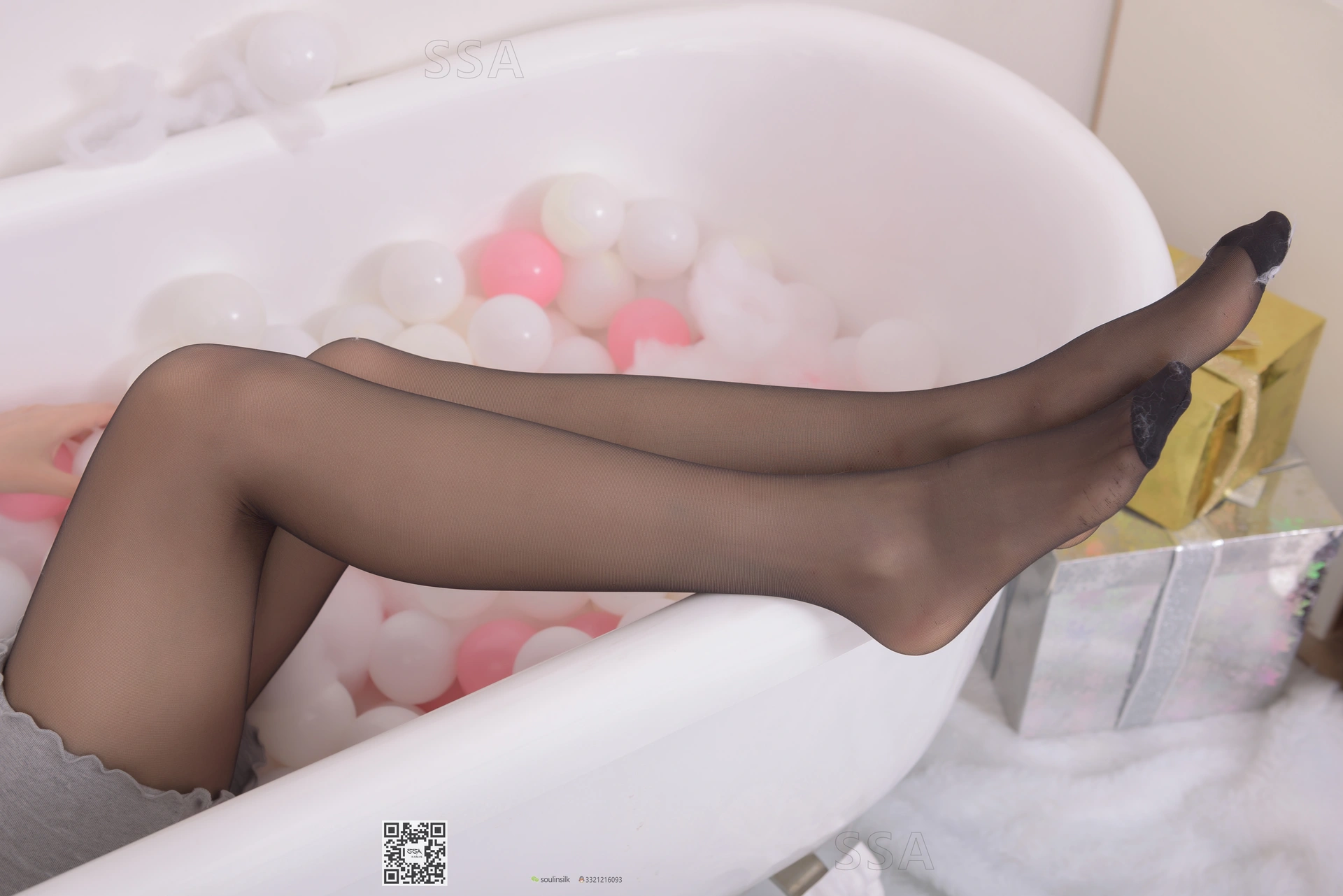 SSA丝社 超清写真 NO.164 君君灰色包臀裙 [156P-1.12GB]