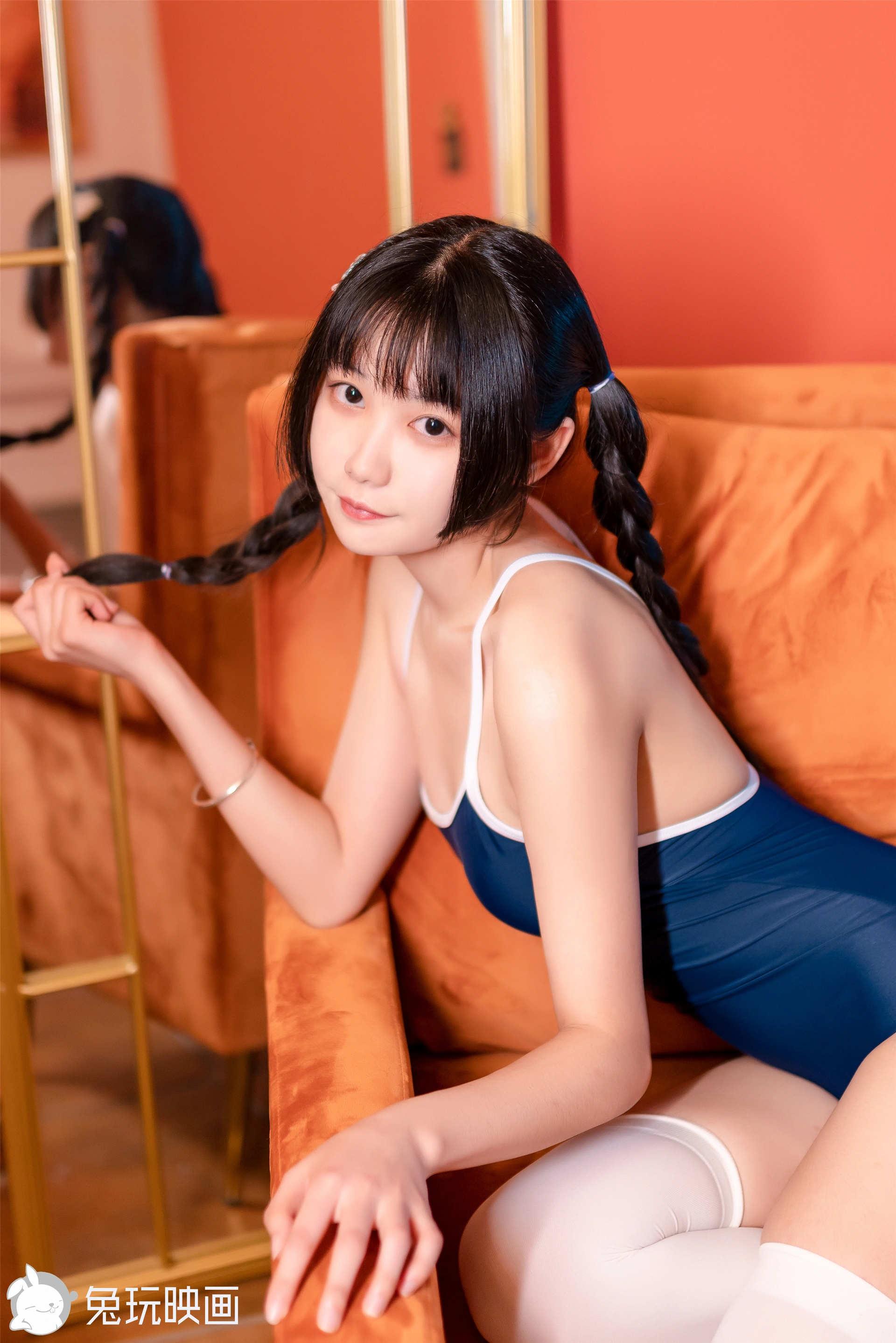 兔玩映画 夏日泳装 Vol.056 麻花辫 [42P-235MB]