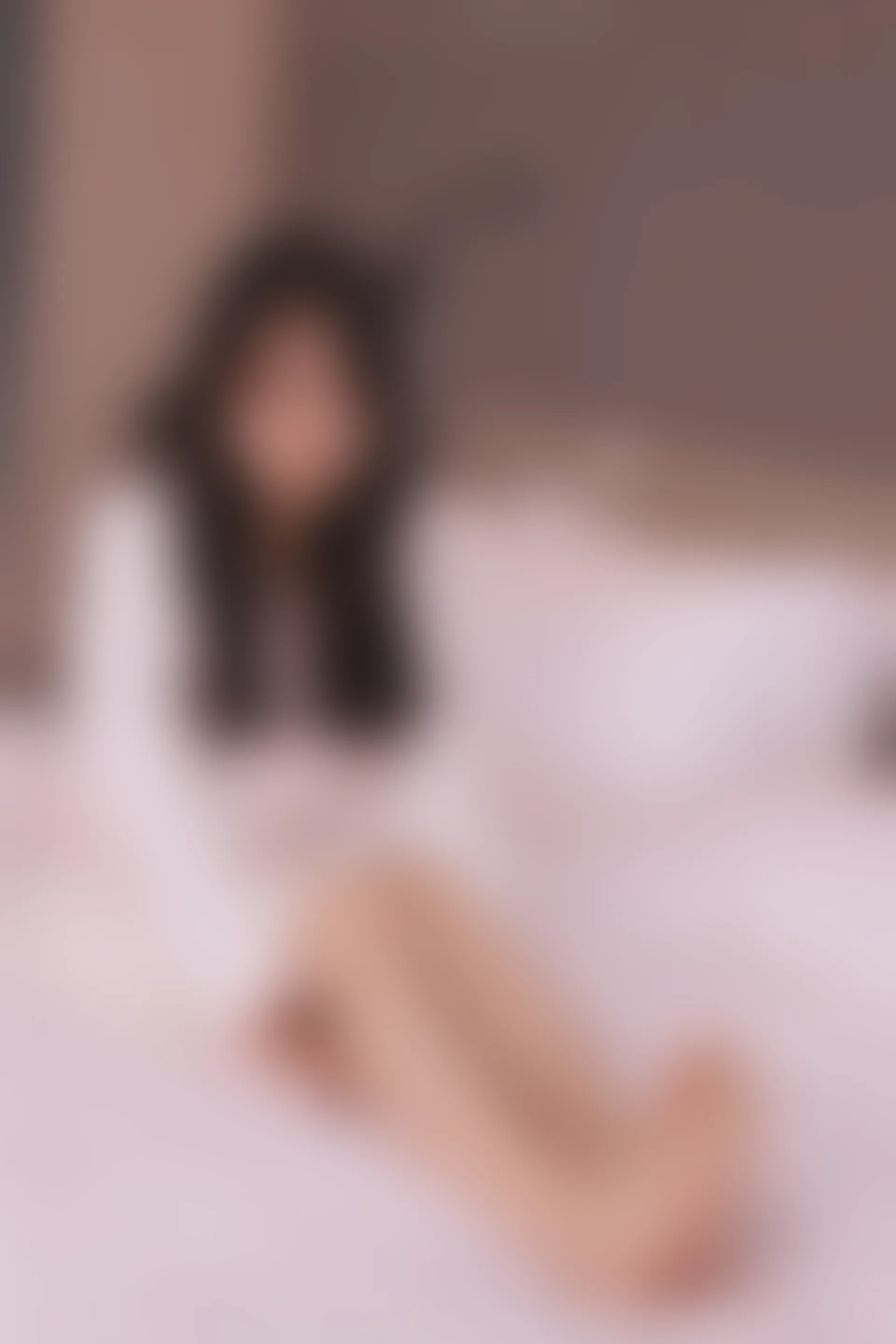 初夏女神 NO.012 沙沙~S码粉白色套搭配小白鞋[104P-1V-6.4G]