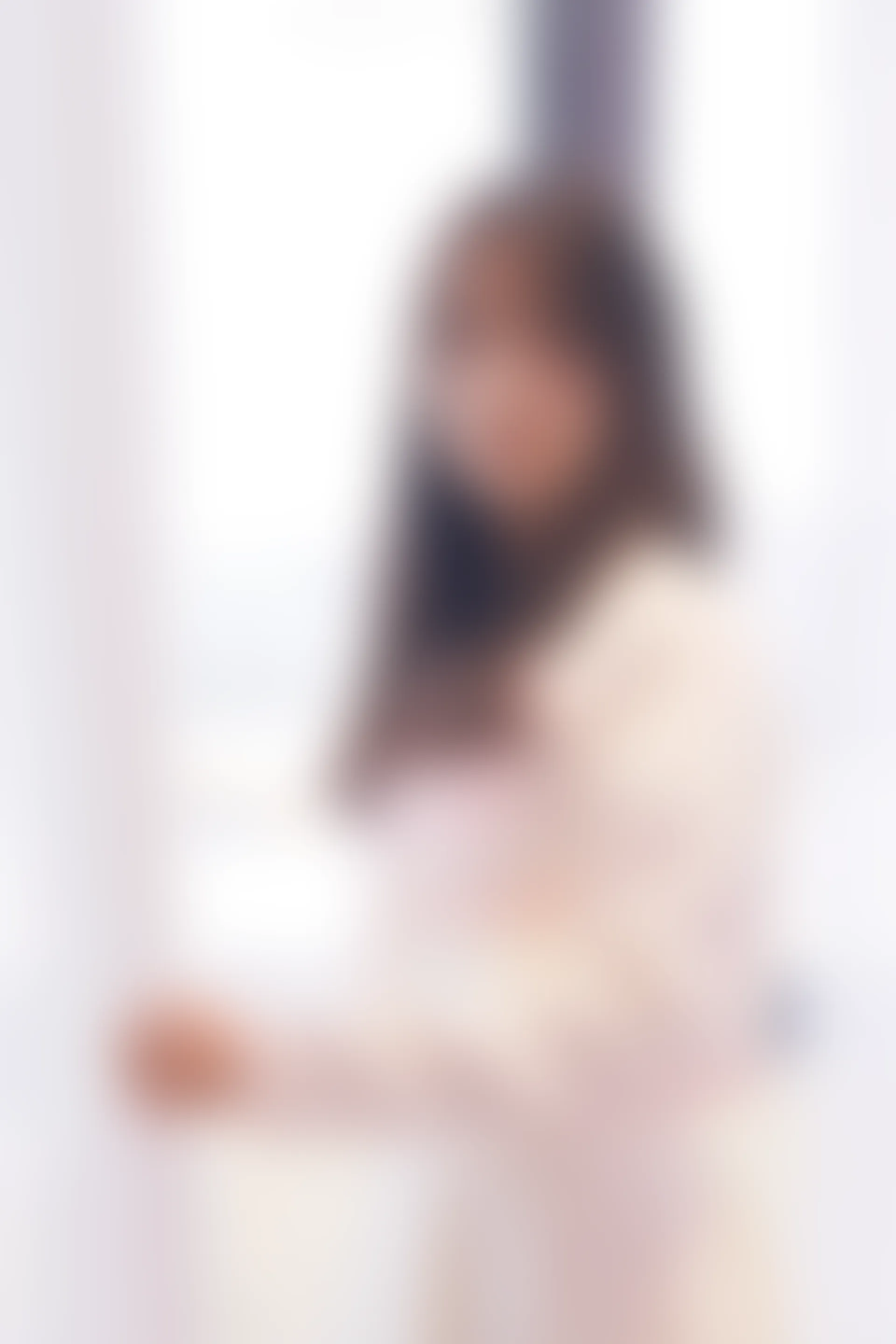 初夏女神 NO.012 沙沙~S码粉白色套搭配小白鞋[104P-1V-6.4G]