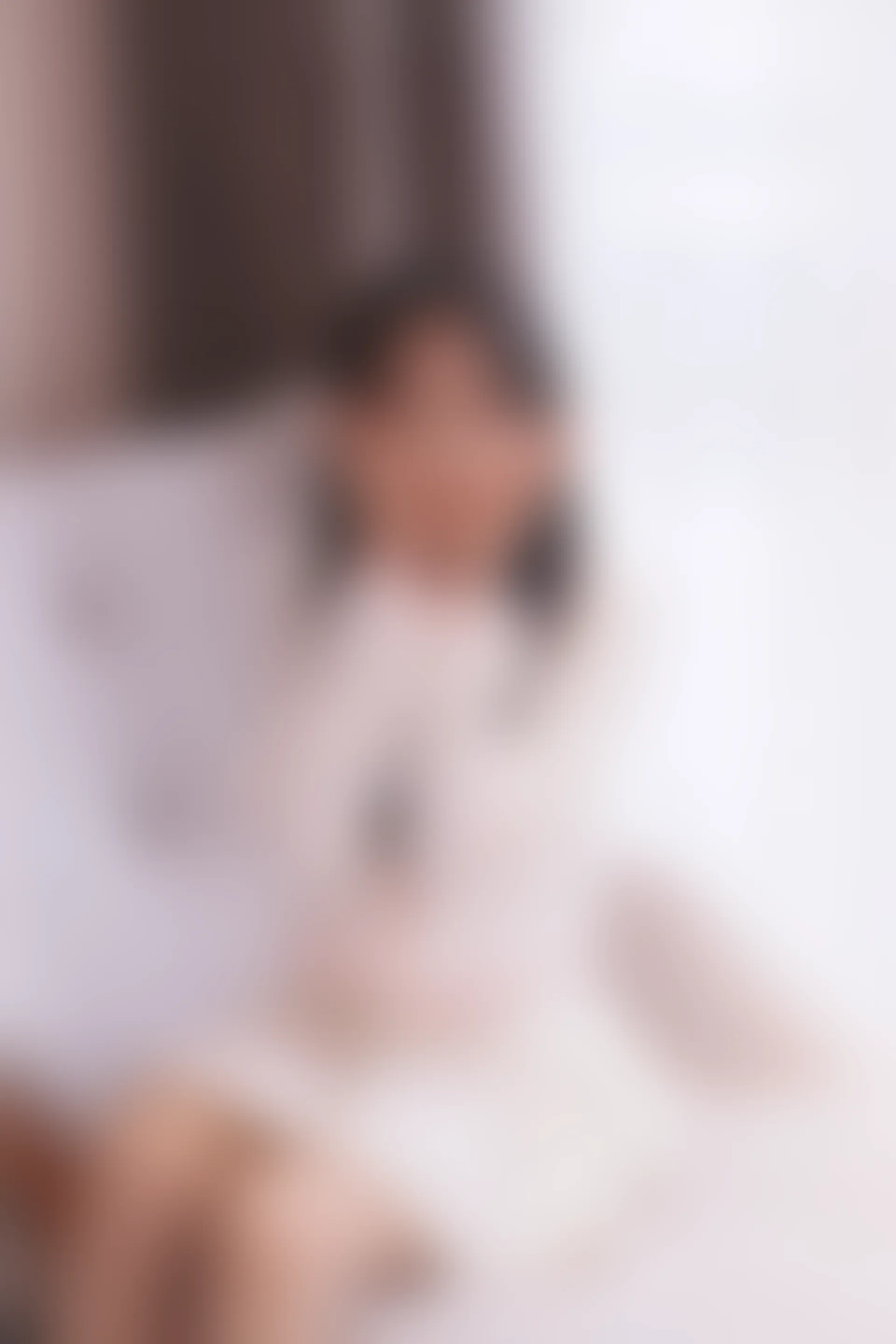 初夏女神 NO.012 沙沙~S码粉白色套搭配小白鞋[104P-1V-6.4G]