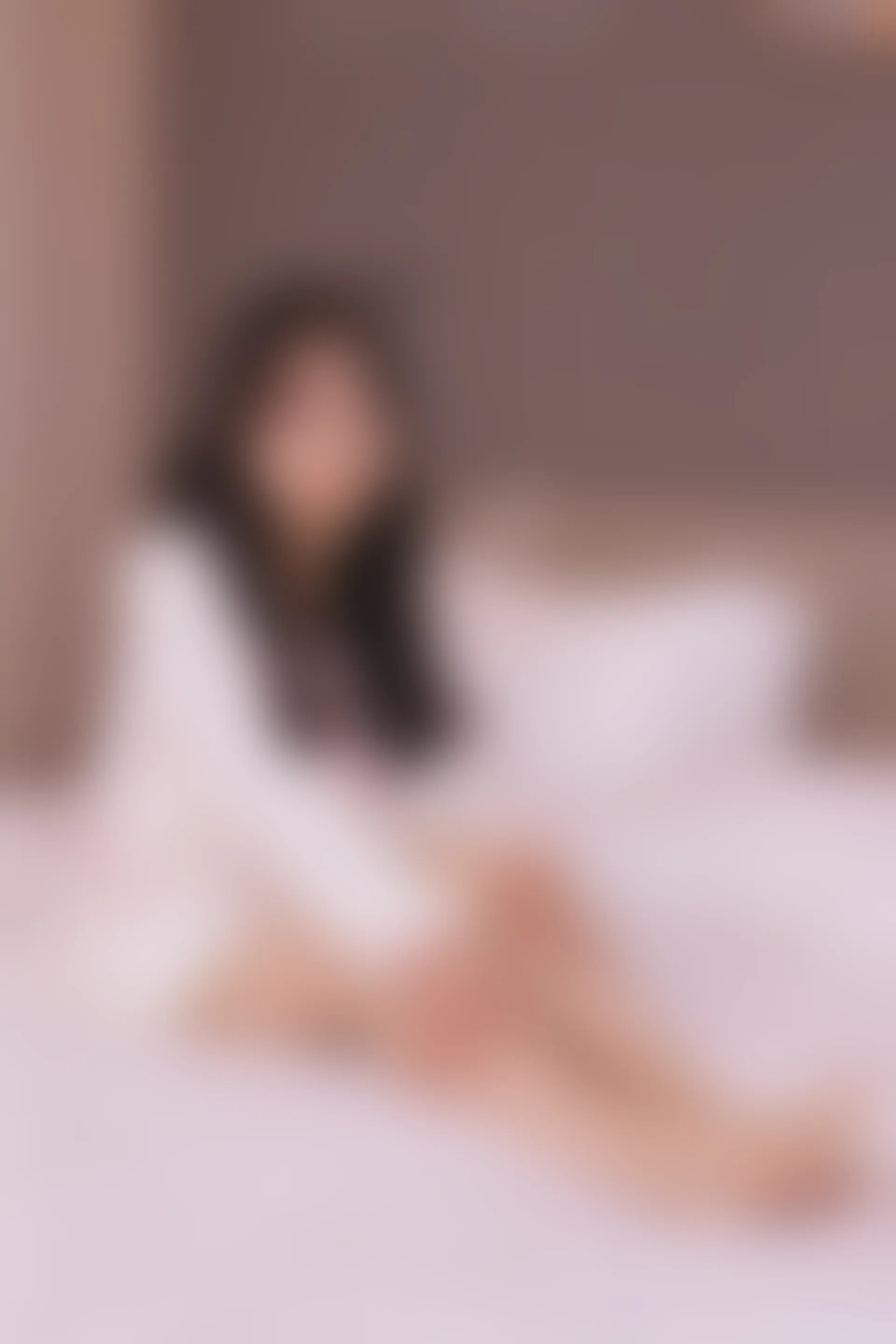 初夏女神 NO.012 沙沙~S码粉白色套搭配小白鞋[104P-1V-6.4G]