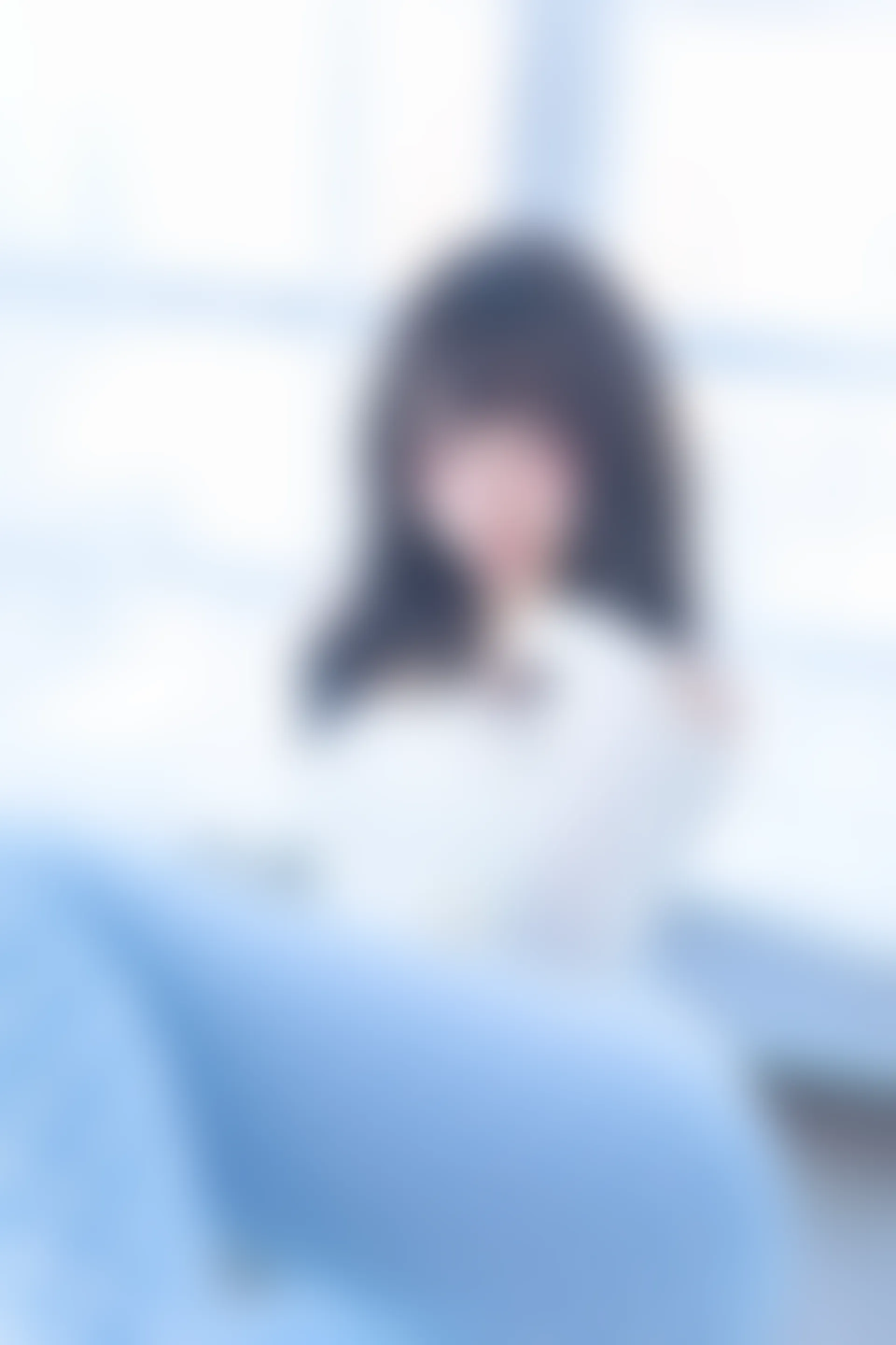 神楽坂真冬 第四季 序号7：《蓝白格》 [75P-170MB]内衣, 瑜伽服, 神楽坂真冬, 美腿, 美足
