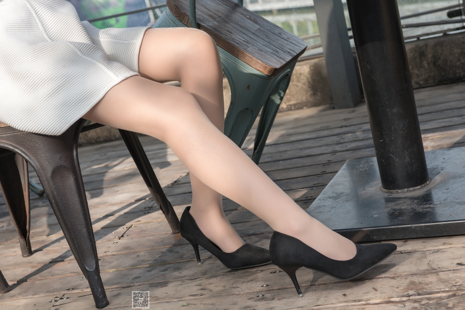 SSA丝社 超清写真 NO.052 西西 街拍小白裙[120P-2.02GB]