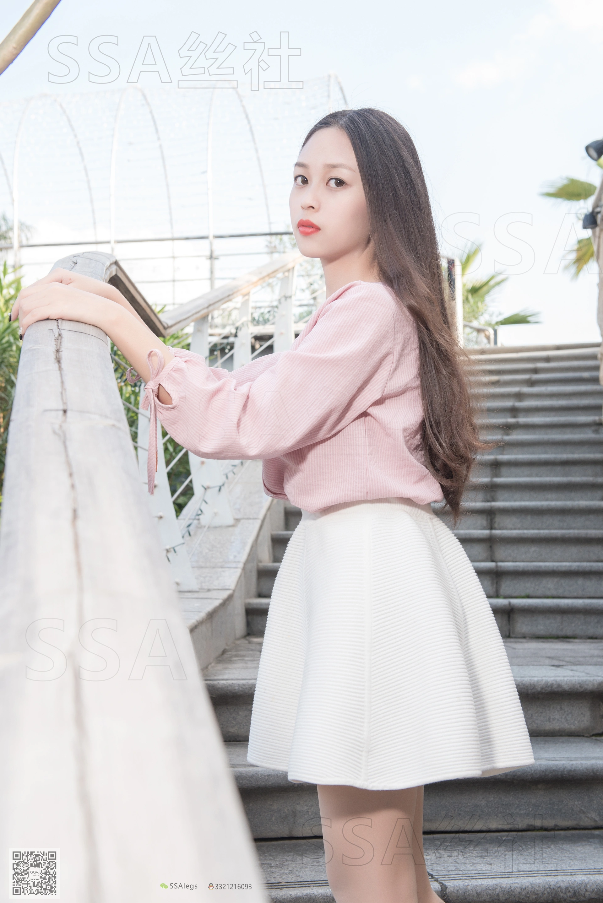 SSA丝社 超清写真 NO.052 西西 街拍小白裙[120P-2.02GB]