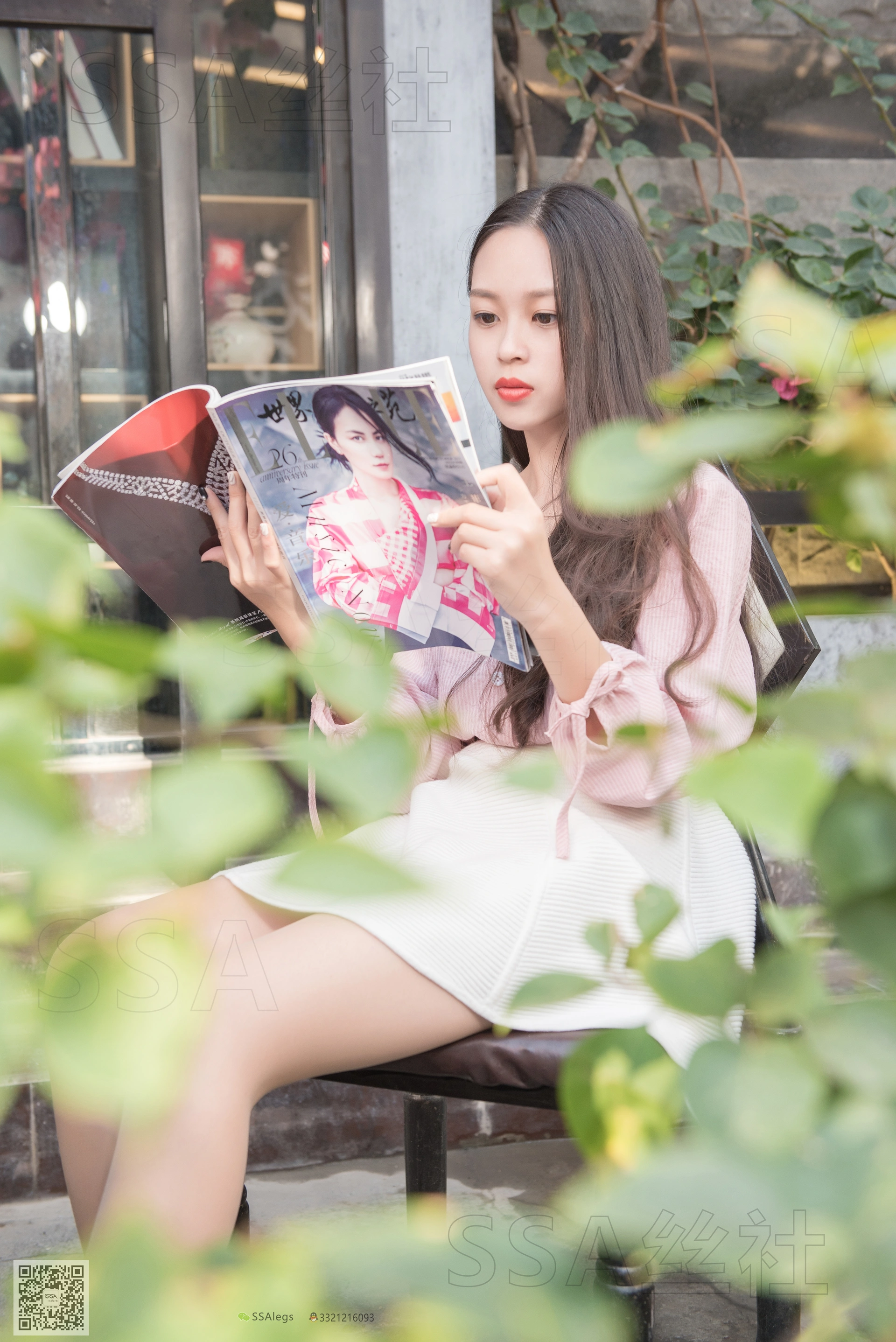 SSA丝社 超清写真 NO.052 西西 街拍小白裙[120P-2.02GB]