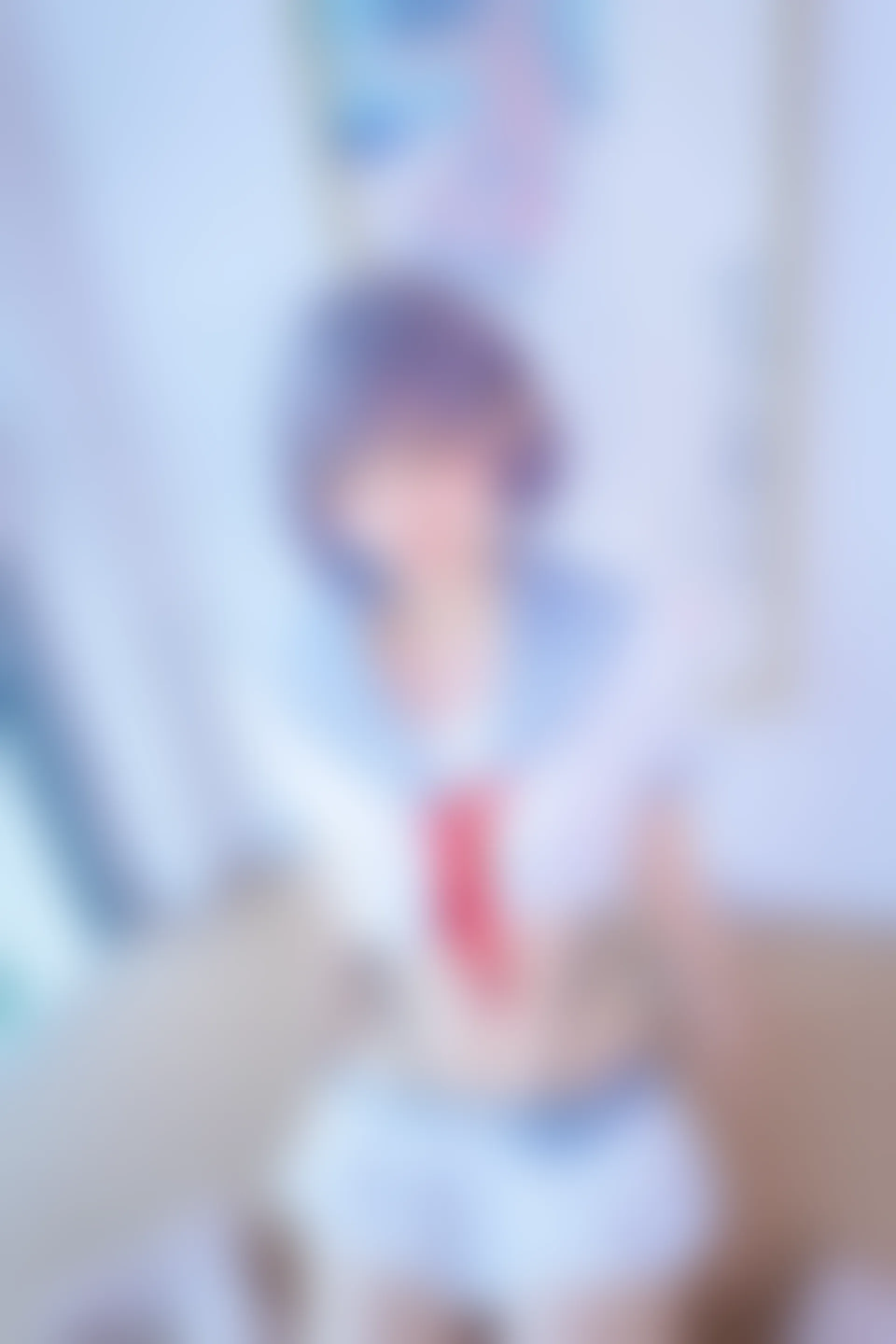 神楽坂真冬 第四季 序号4：《灰丝吊带JK》 [75P-201MB]JK制服, 内衣, 白丝, 神楽坂真冬, 美腿, 美足, 高跟鞋