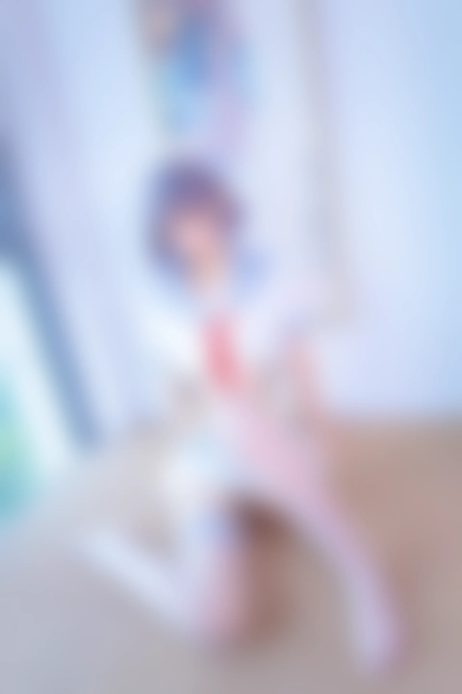 神楽坂真冬 第四季 序号4：《灰丝吊带JK》 [75P-201MB]JK制服, 内衣, 白丝, 神楽坂真冬, 美腿, 美足, 高跟鞋