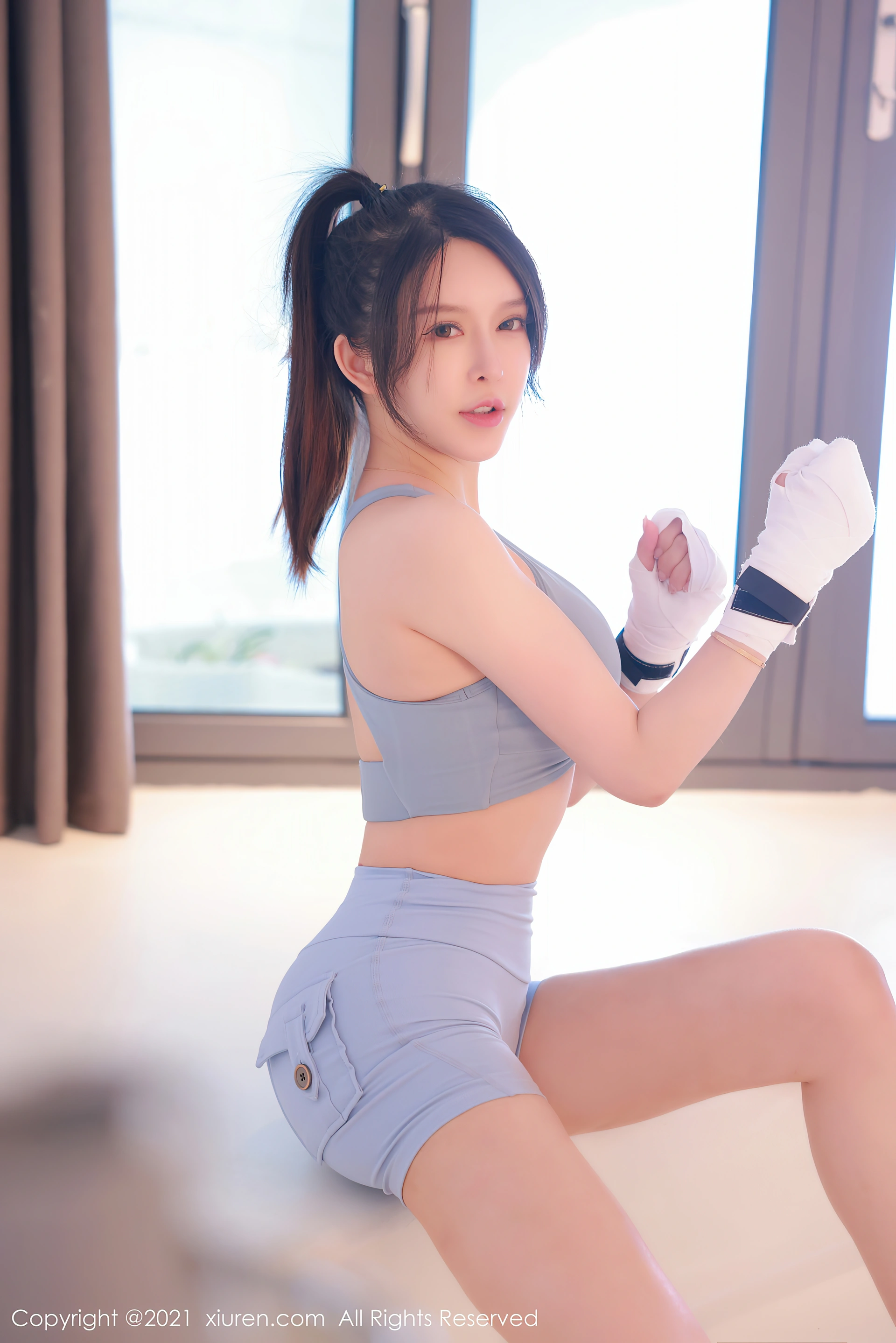 XiuRen秀人网 2021.10.13 No.4055 玉兔miki 运动内衣[65+1P／566MB]