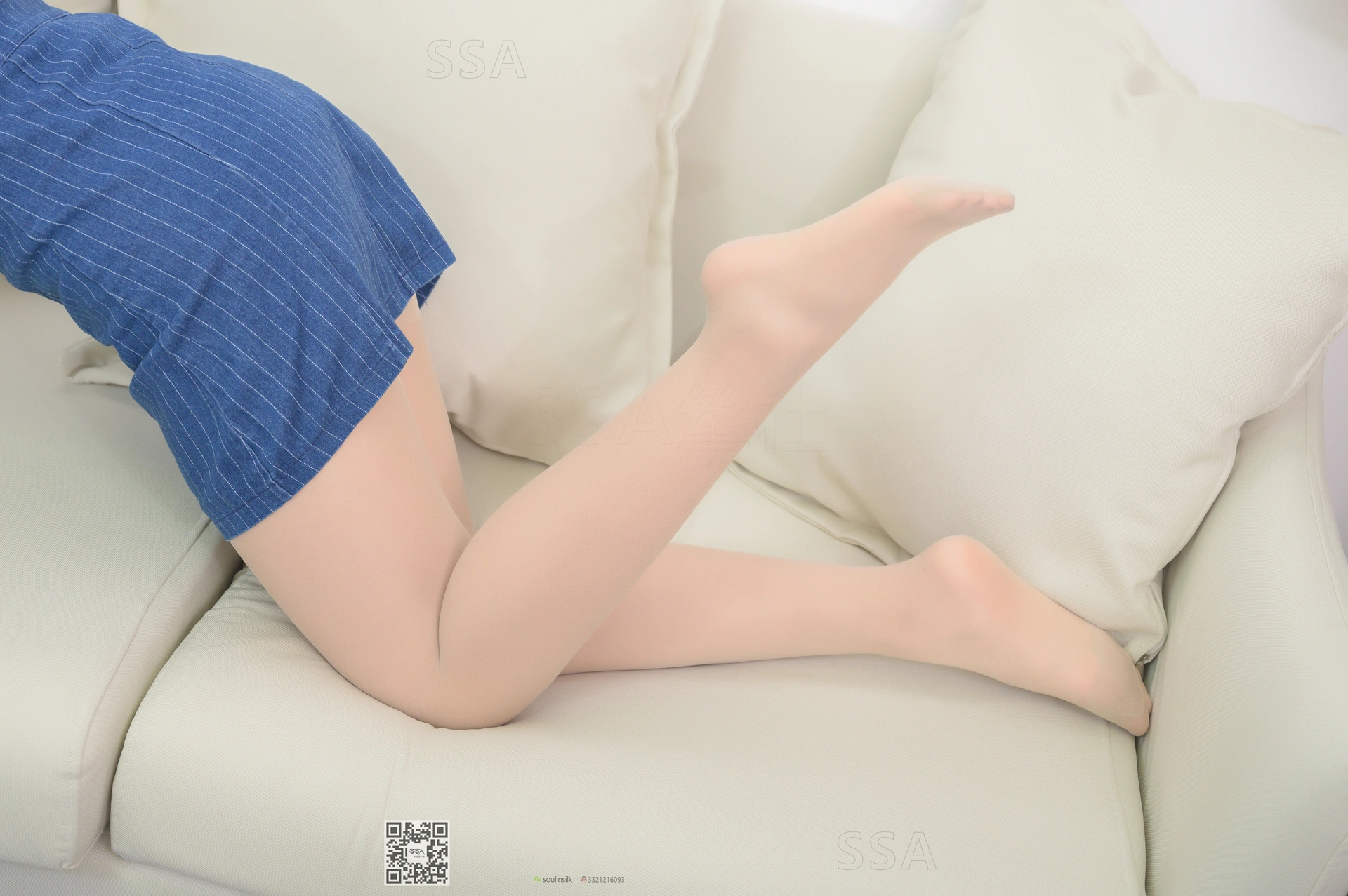 SSA丝社 超清写真 NO.192 小鹿 蓝色条纹裙穿搭示范[160P-2.72GB]