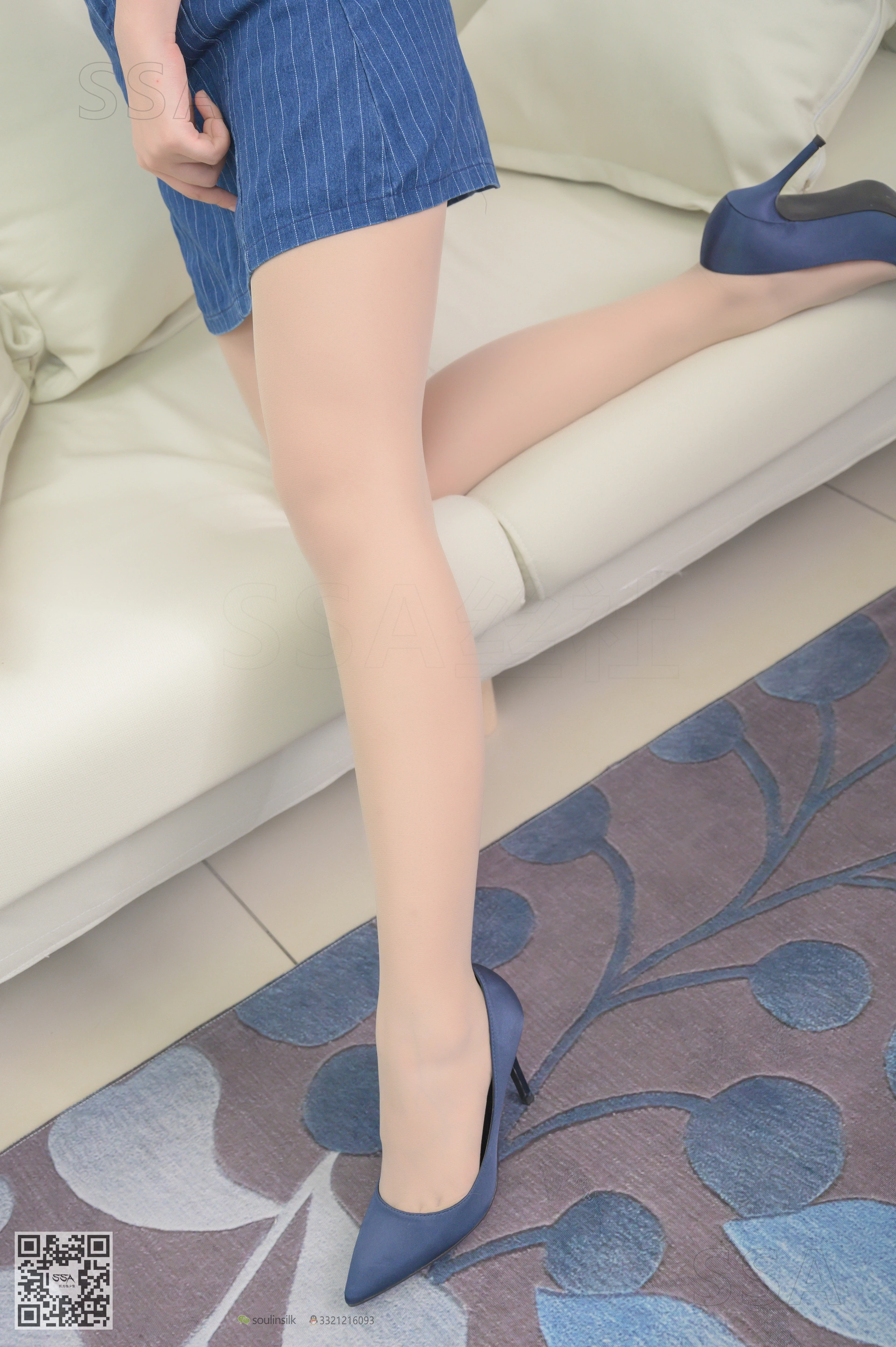 SSA丝社 超清写真 NO.192 小鹿 蓝色条纹裙穿搭示范[160P-2.72GB]