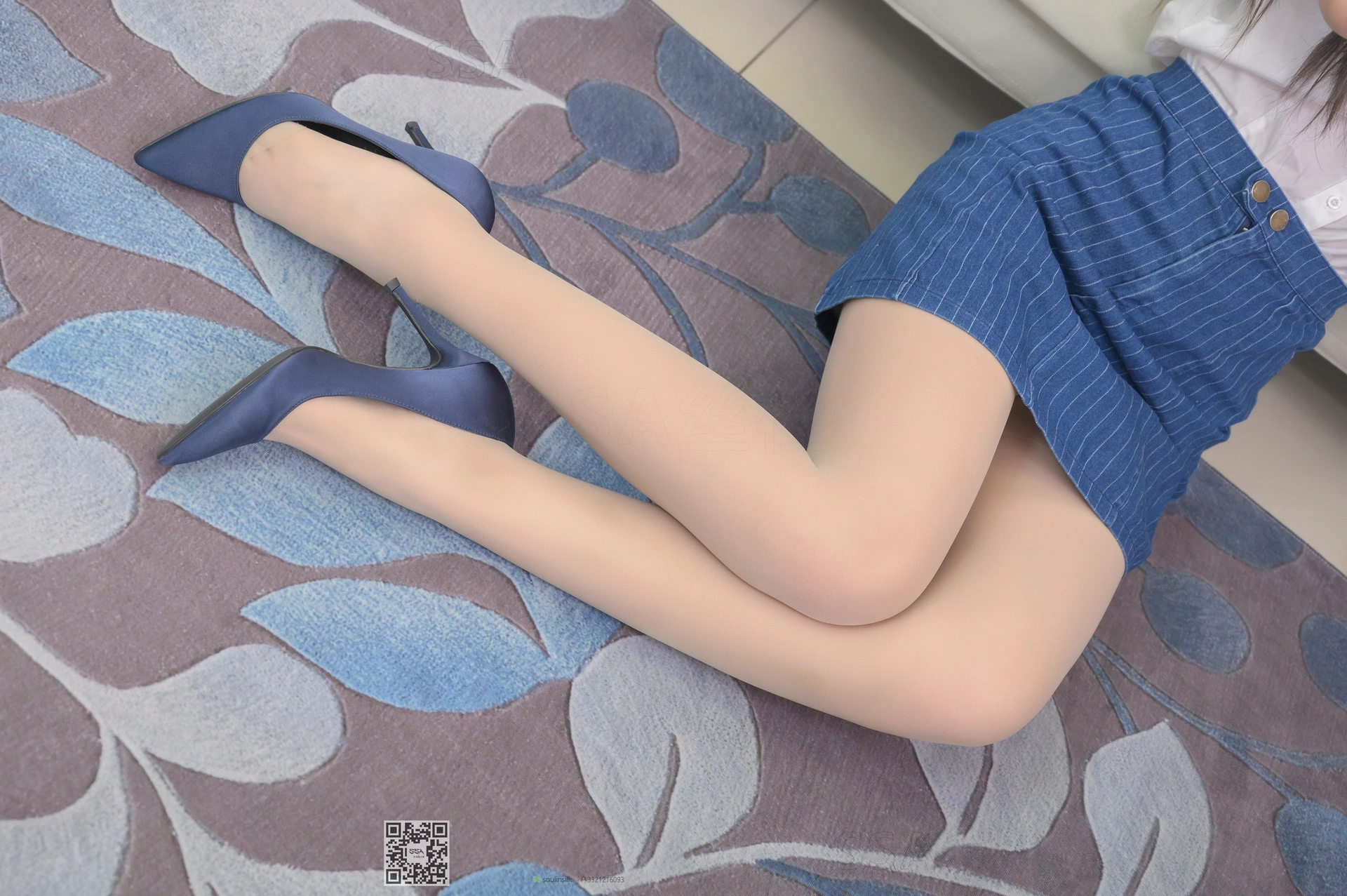 SSA丝社 超清写真 NO.192 小鹿 蓝色条纹裙穿搭示范[160P-2.72GB]