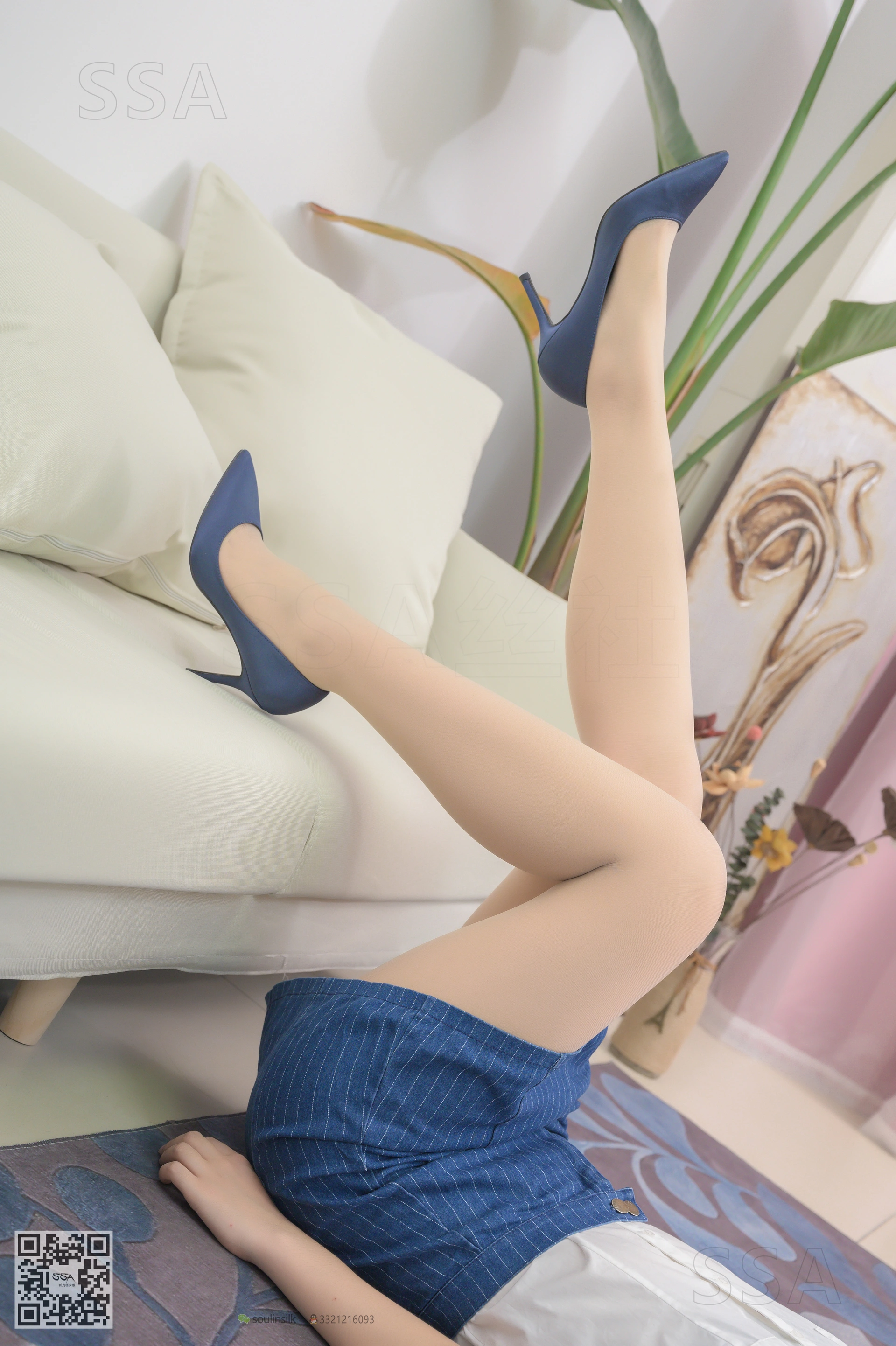 SSA丝社 超清写真 NO.192 小鹿 蓝色条纹裙穿搭示范[160P-2.72GB]