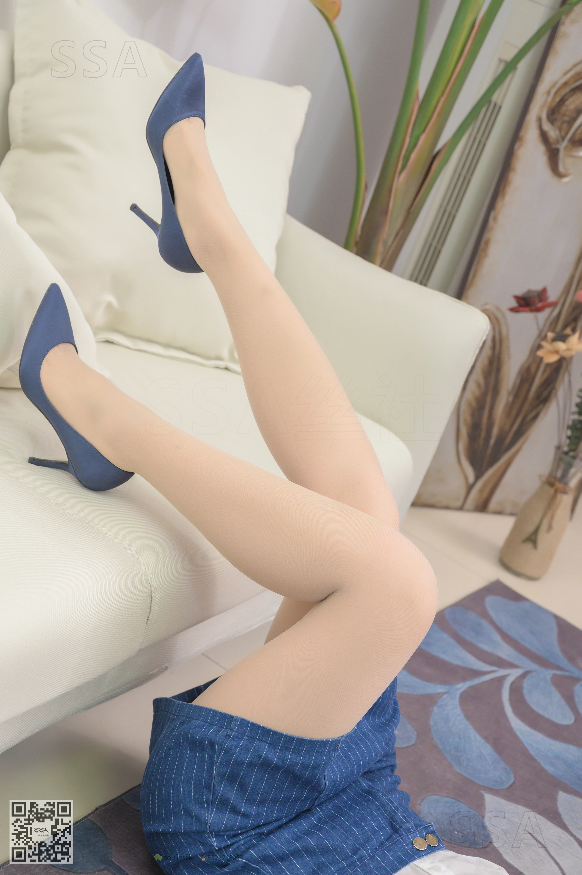 SSA丝社 超清写真 NO.192 小鹿 蓝色条纹裙穿搭示范[160P-2.72GB]