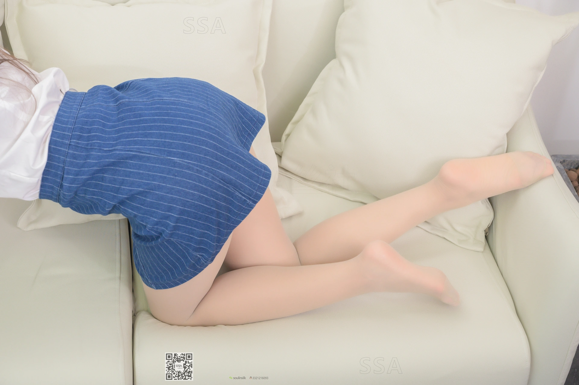 SSA丝社 超清写真 NO.192 小鹿 蓝色条纹裙穿搭示范[160P-2.72GB]