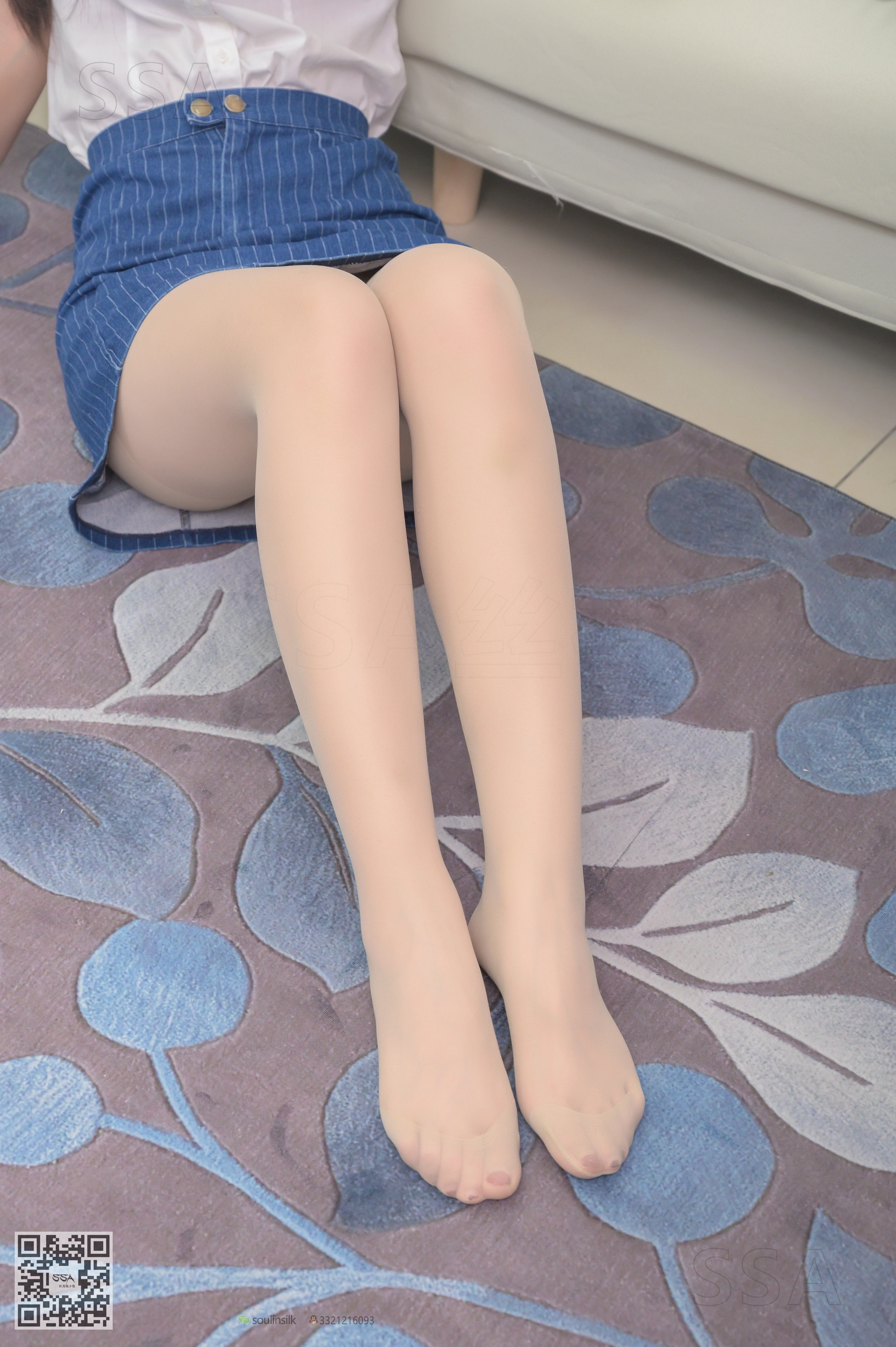 SSA丝社 超清写真 NO.192 小鹿 蓝色条纹裙穿搭示范[160P-2.72GB]