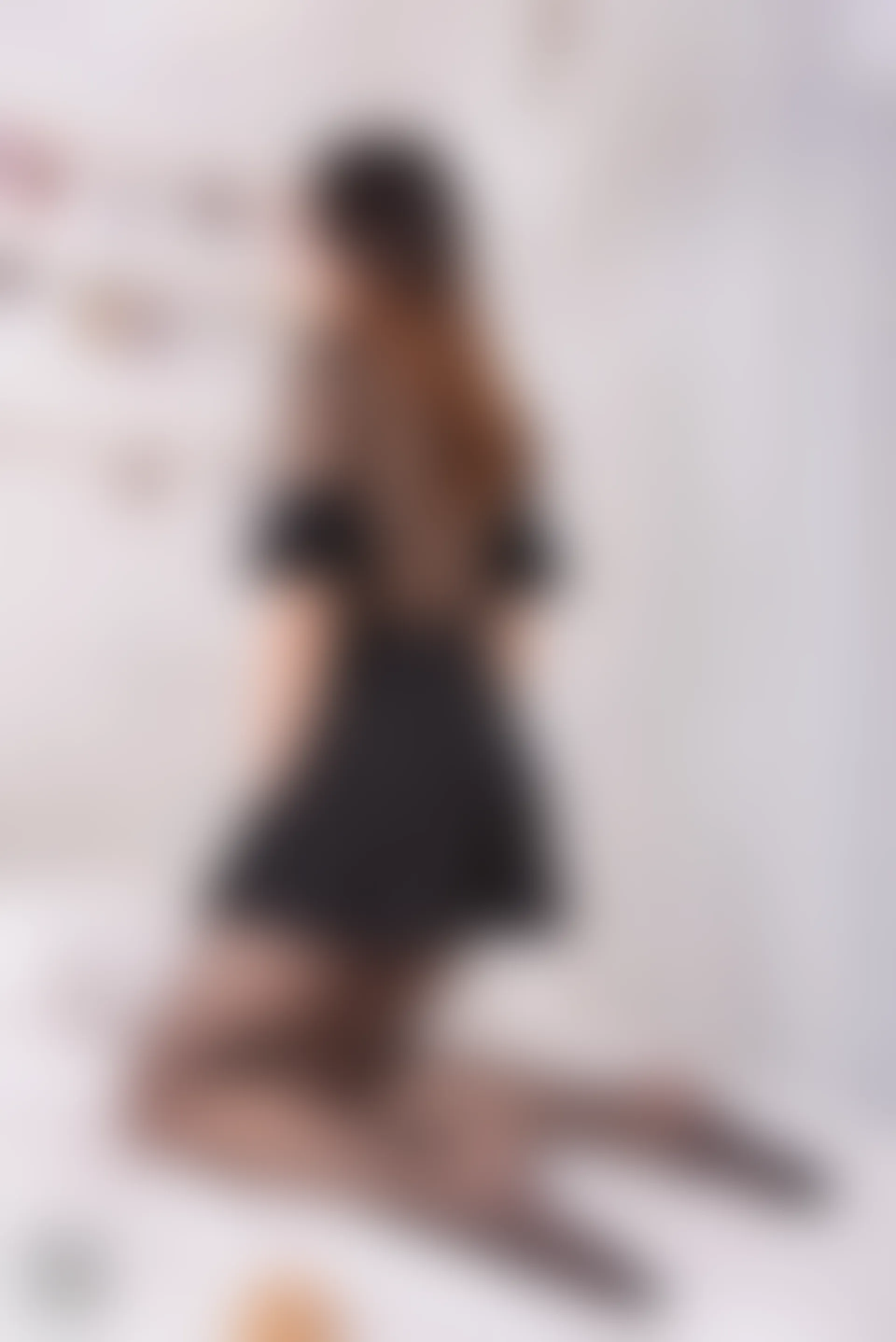 SSA丝社 超清写真 NO.174 蓉蓉 黑色连衣裙黑丝与玩偶互动裸足穿搭示范[135P／1.65GB]