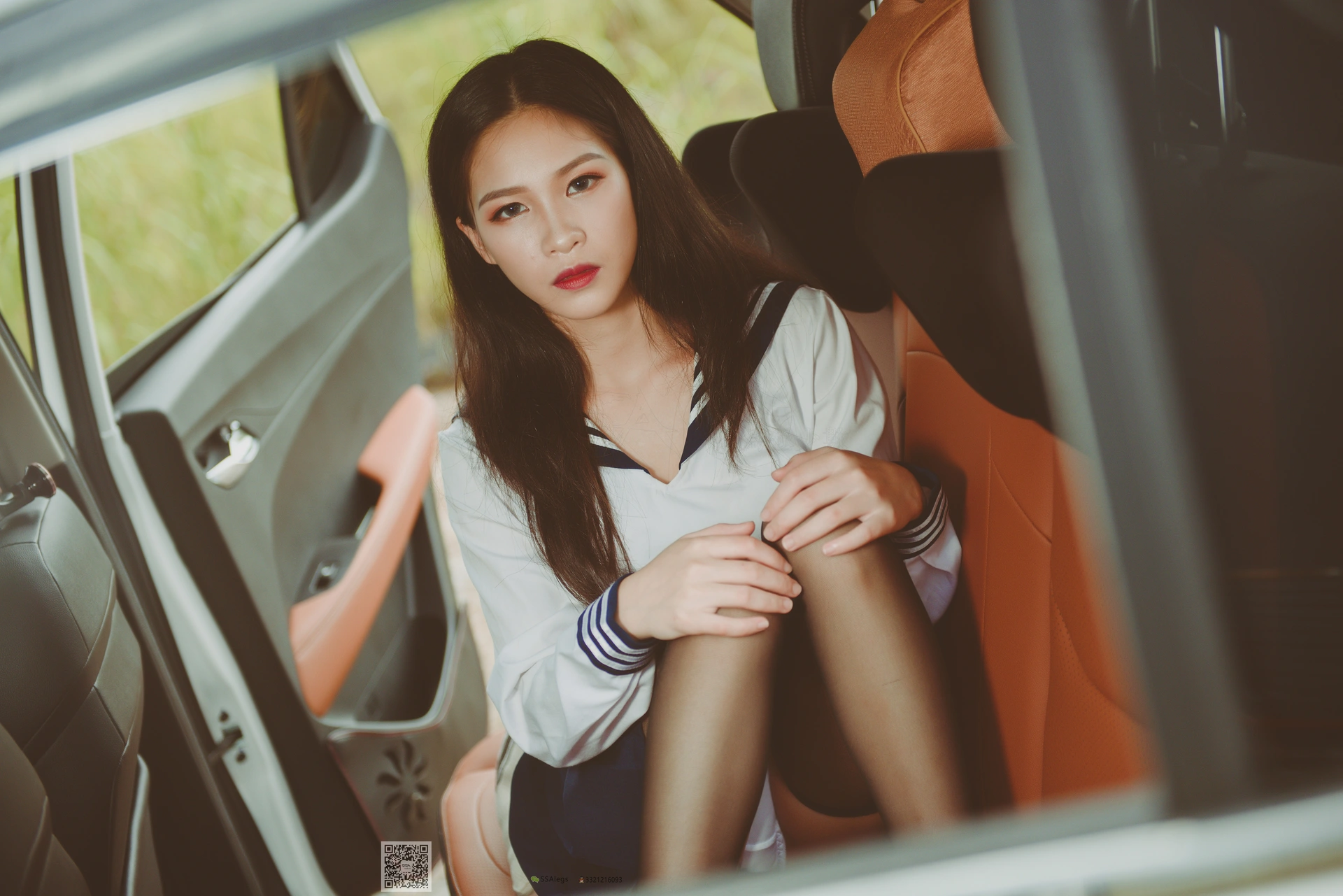 SSA丝社 超清写真 NO.017 佳佳 小丝妹佳佳练车记[63P／1.02GB]