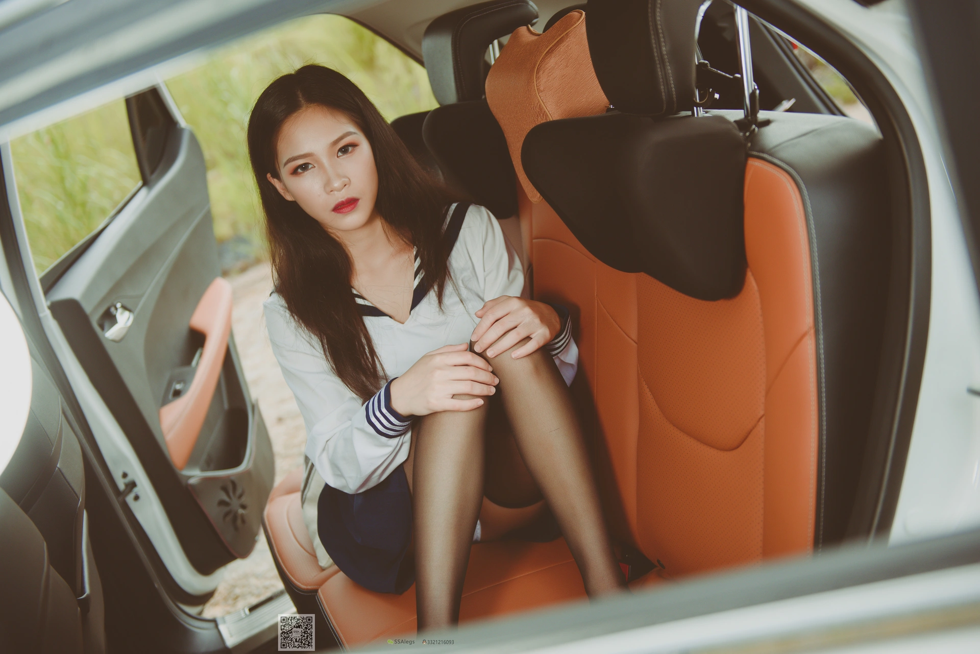 SSA丝社 超清写真 NO.017 佳佳 小丝妹佳佳练车记[63P／1.02GB]