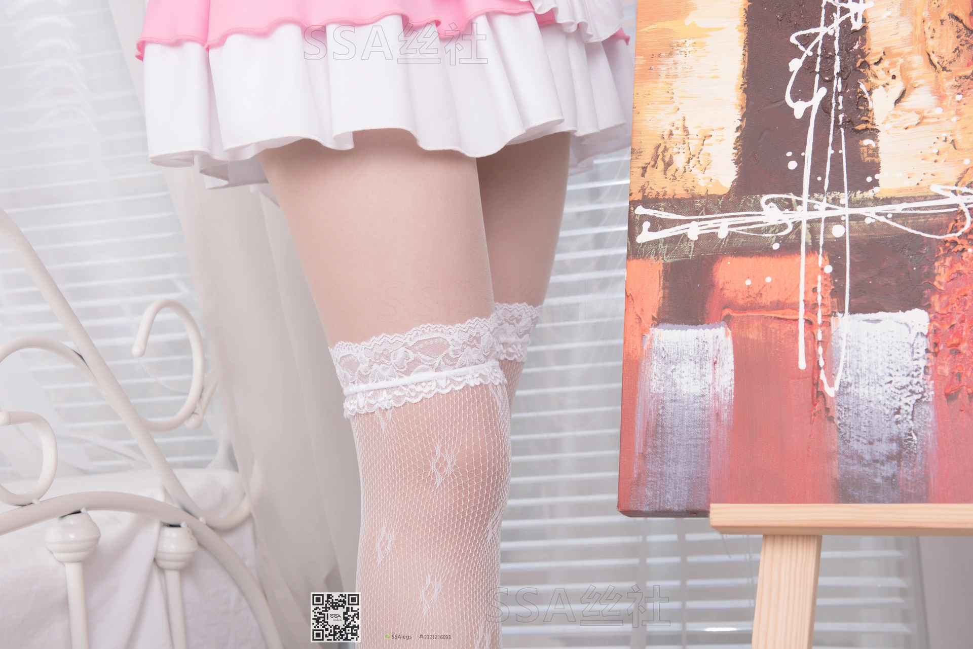 SSA丝社 超清写真 NO.089 雯雯 甜美笑容治愈系粉色女仆装[158P-1.41GB]