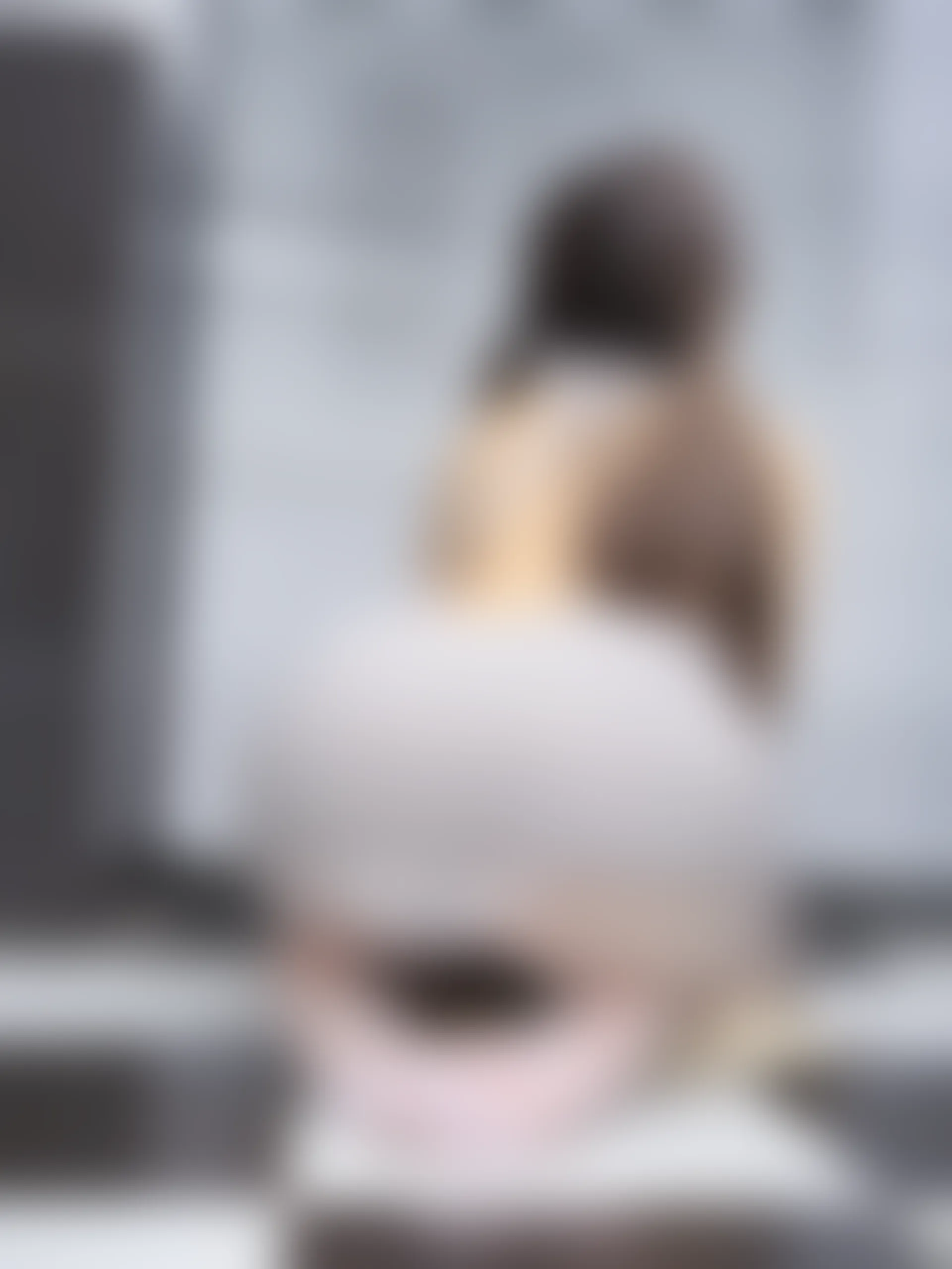 森萝财团 晴涩-07E 双马尾白丝露背毛衣 [97P1V-6.45GB]