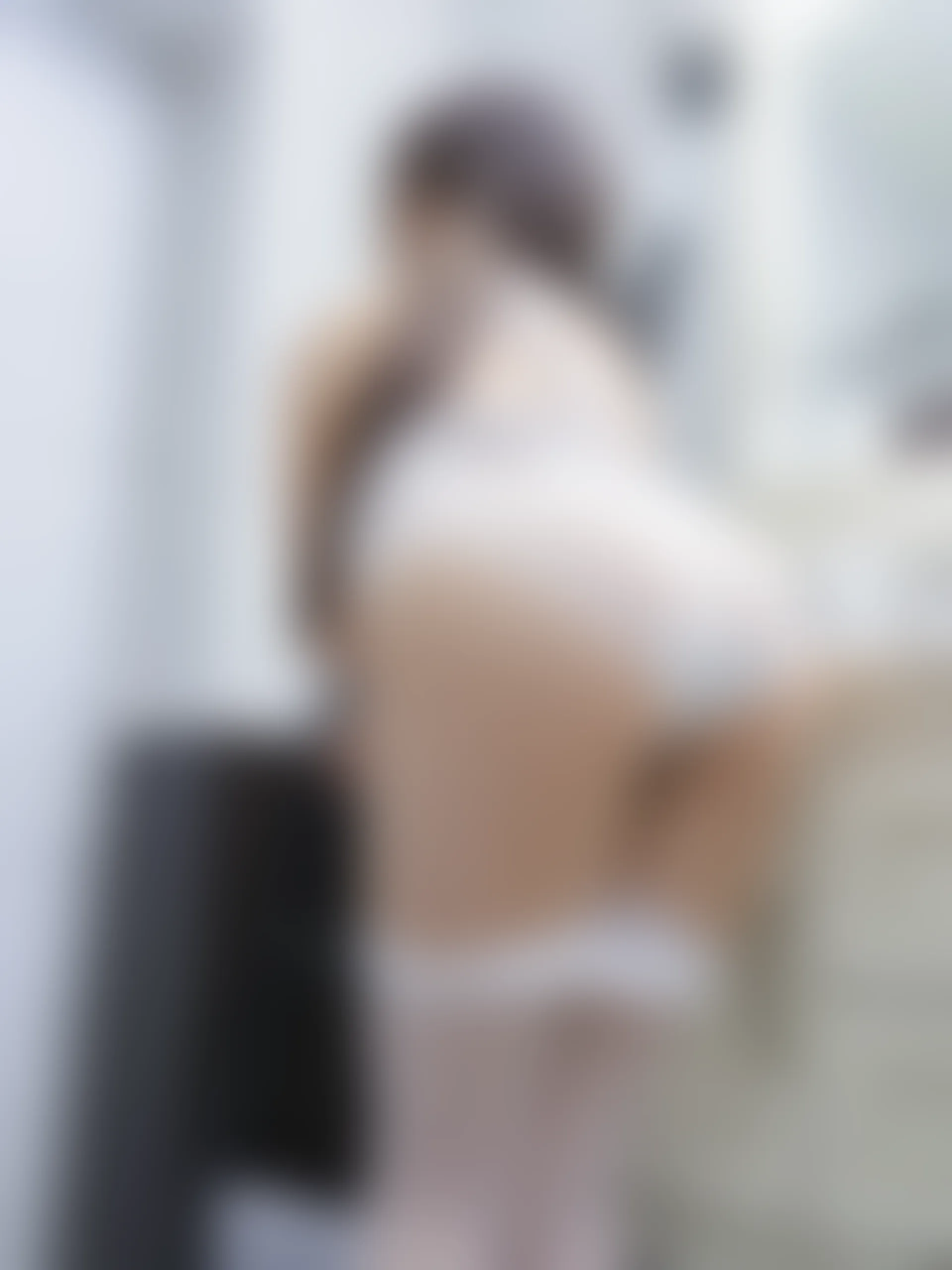 森萝财团 晴涩-07E 双马尾白丝露背毛衣 [97P1V-6.45GB]