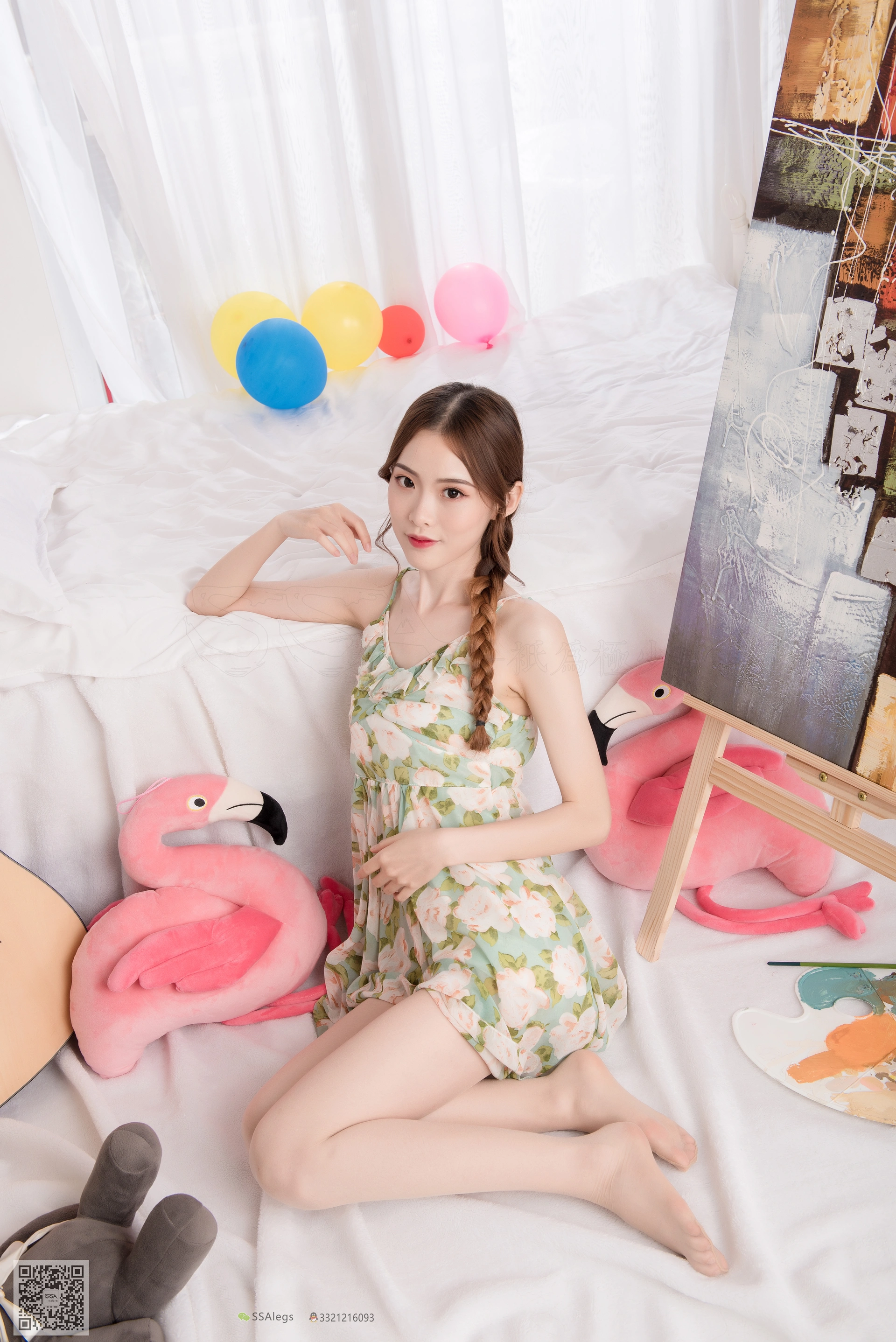 SSA丝社 超清写真 NO.022 琪琪 化身灵魂画师肉丝美足特写[99P-971MB]