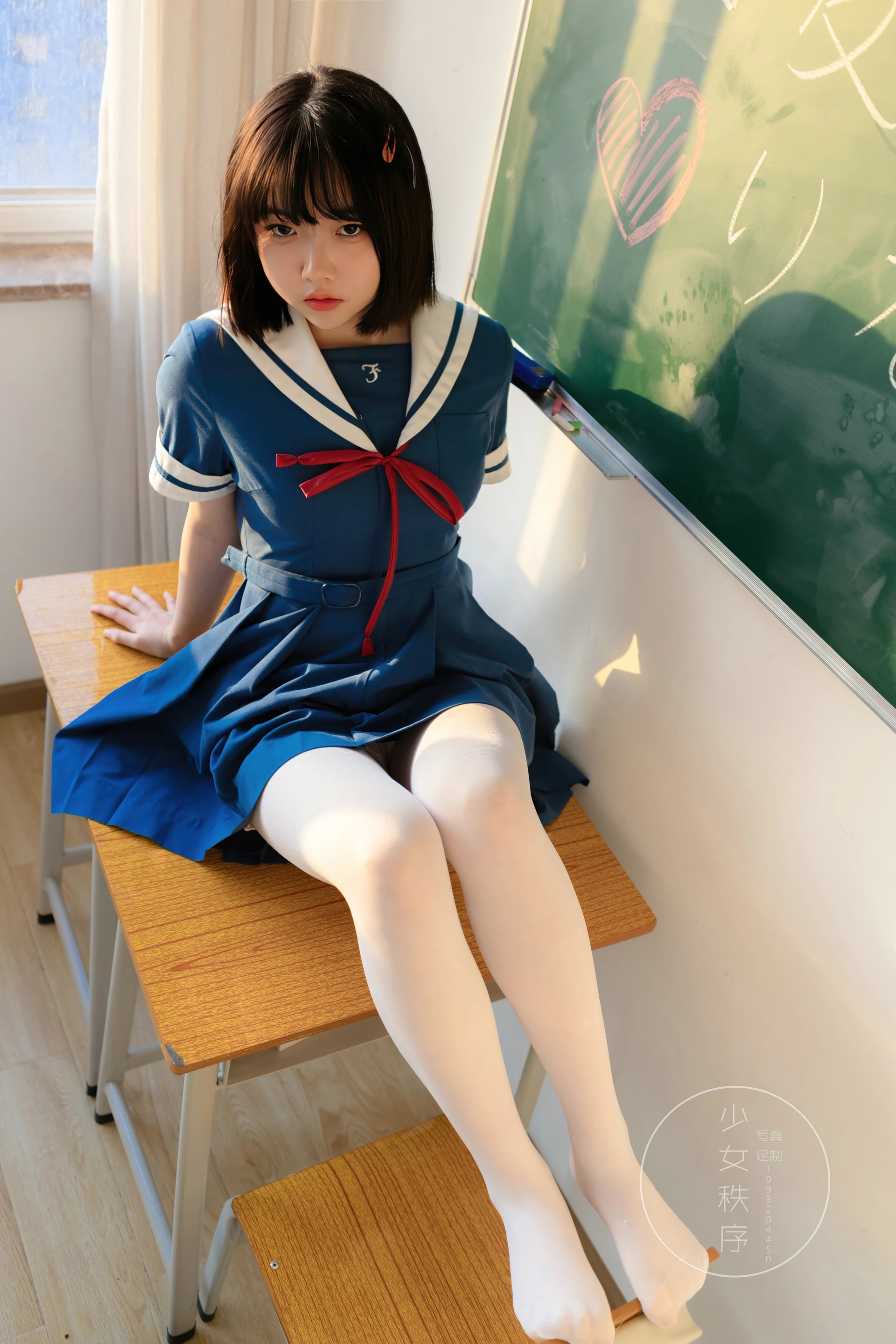 niebu-11少女秩序 内部定制 NO.11 白丝JK制服 [54P-1.16GB]JK制服, 少女秩序, 白丝, 美腿, 美足