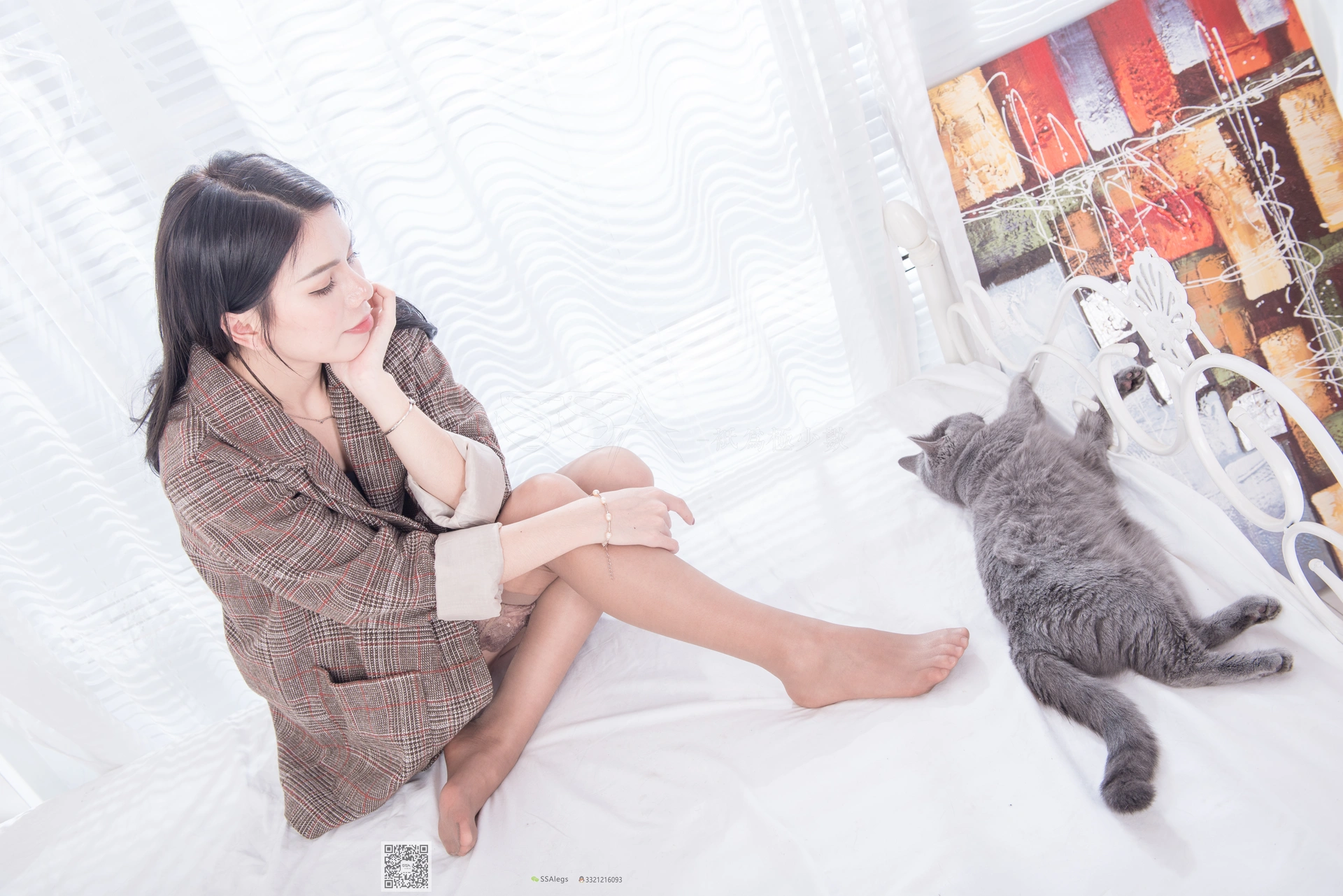 SSA丝社 超清写真 NO.036 芷沫 混血美女芷沫与猫的故事[99P-868MB]