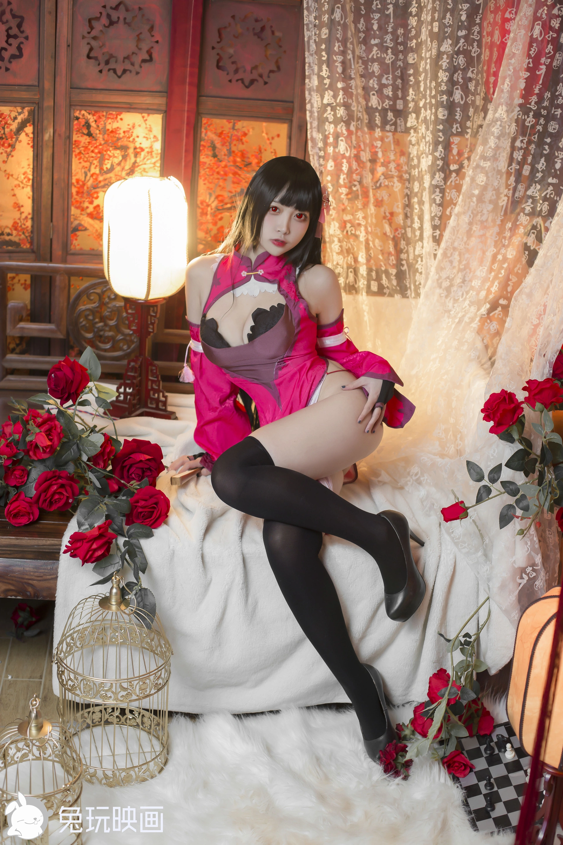 D55.003 红蓝旗袍 [40P-309MB]
