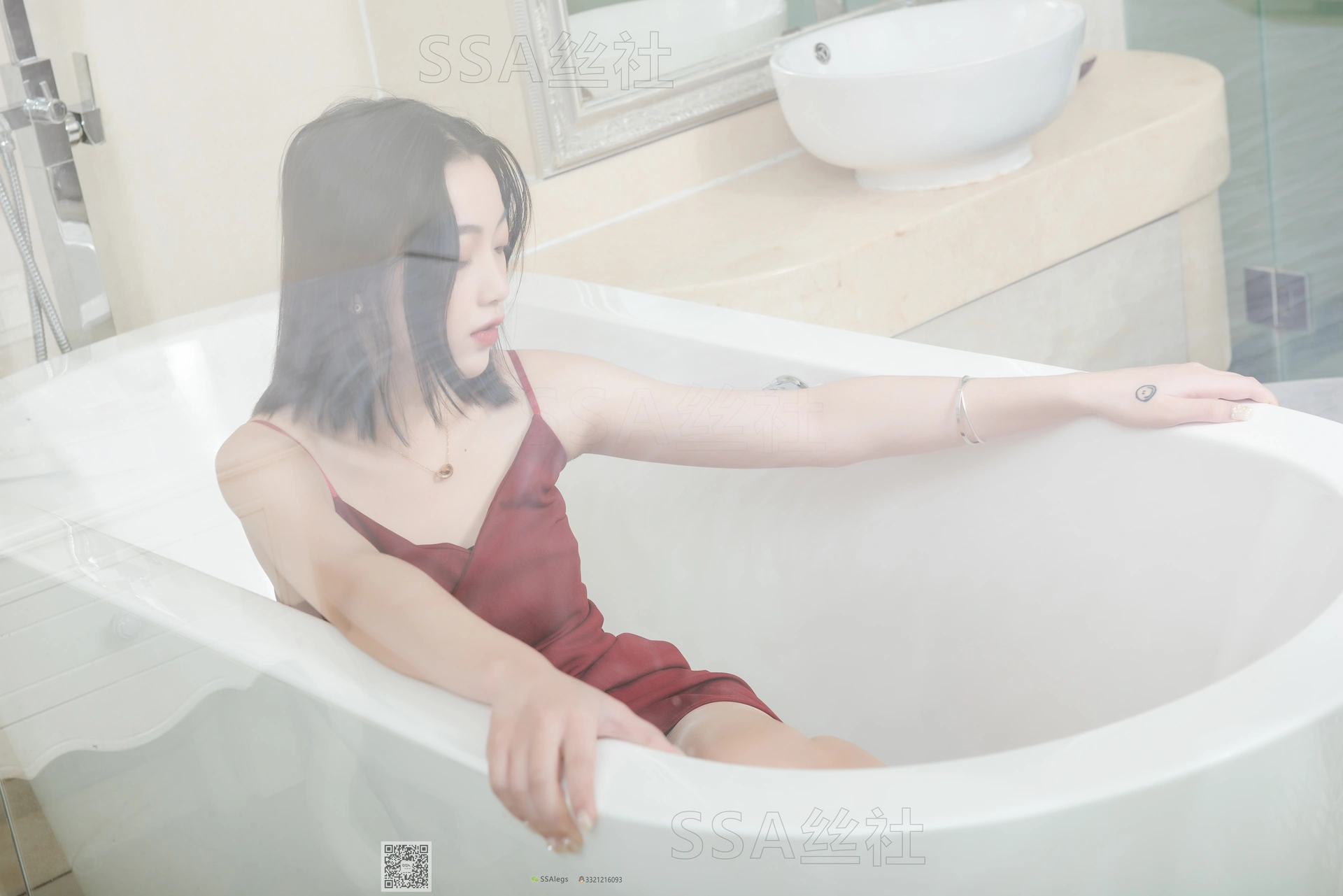 SSA丝社 超清写真 NO.080 大大 浴室迷情肉色油亮丝袜写真[129P-1.34GB]