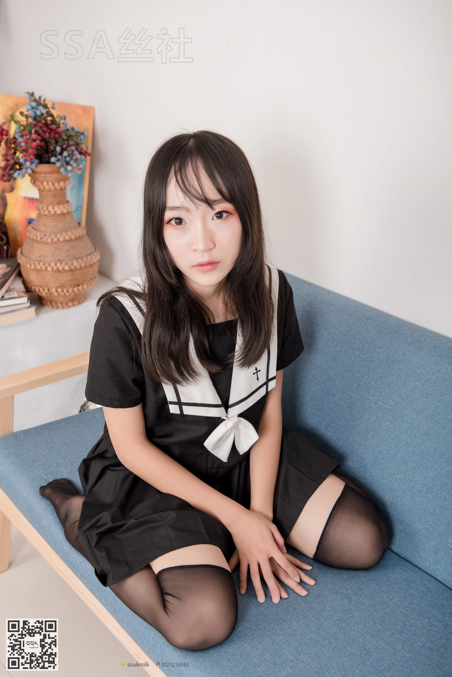 SSA丝社 超清写真 NO.135 甘子16的芳华少女长筒黑丝 [116P-1.61GB]