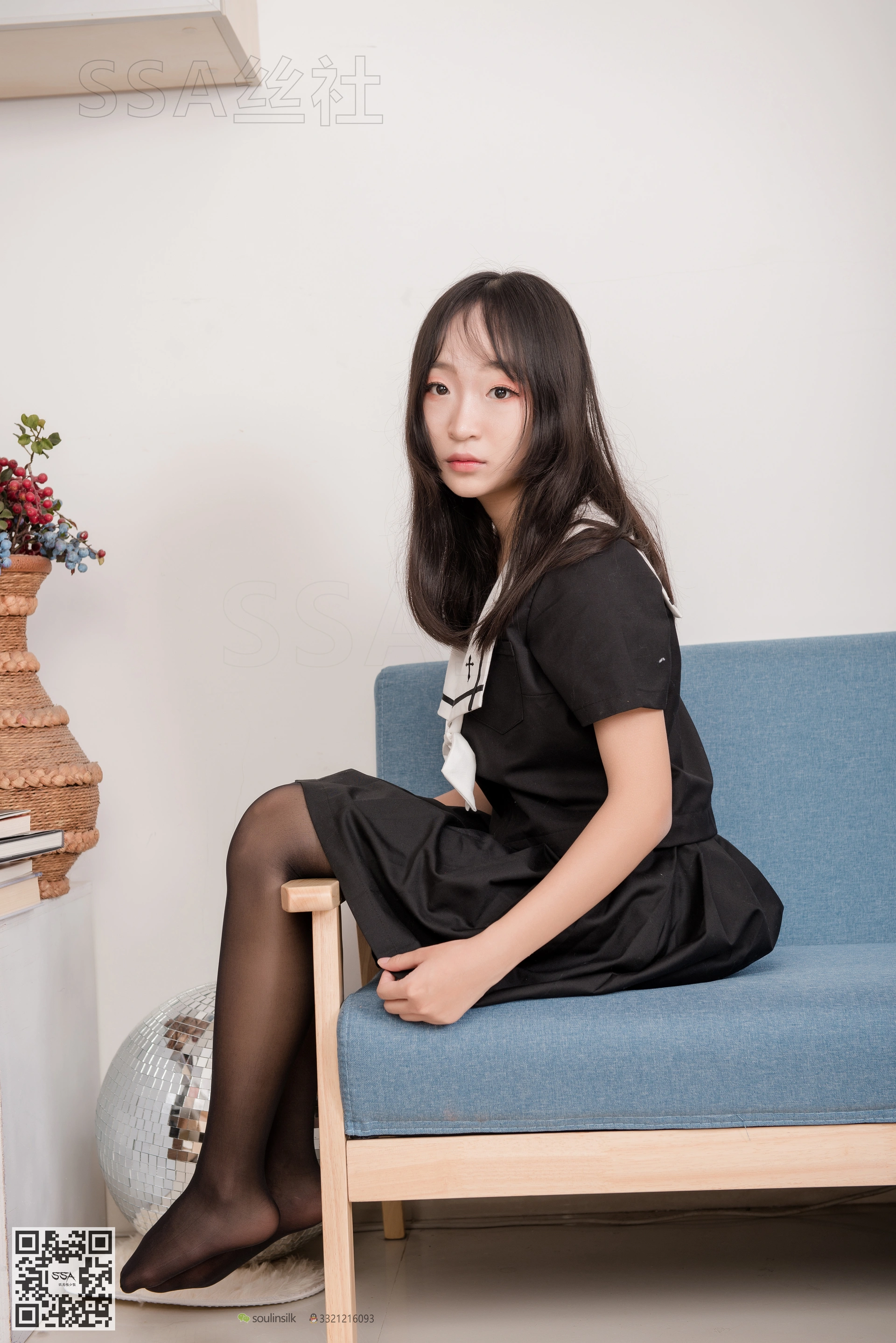 SSA丝社 超清写真 NO.135 甘子16的芳华少女长筒黑丝 [116P-1.61GB]