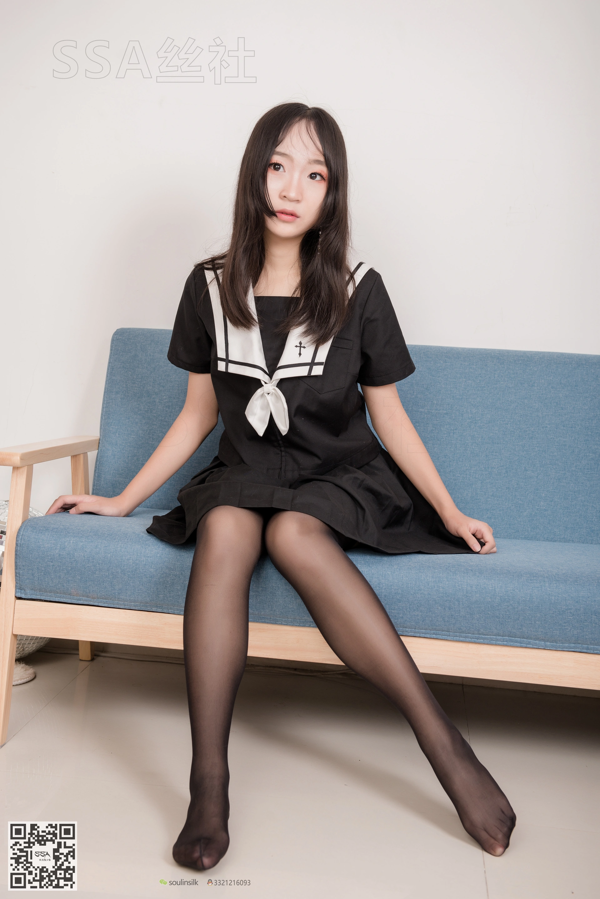 SSA丝社 超清写真 NO.135 甘子16的芳华少女长筒黑丝 [116P-1.61GB]