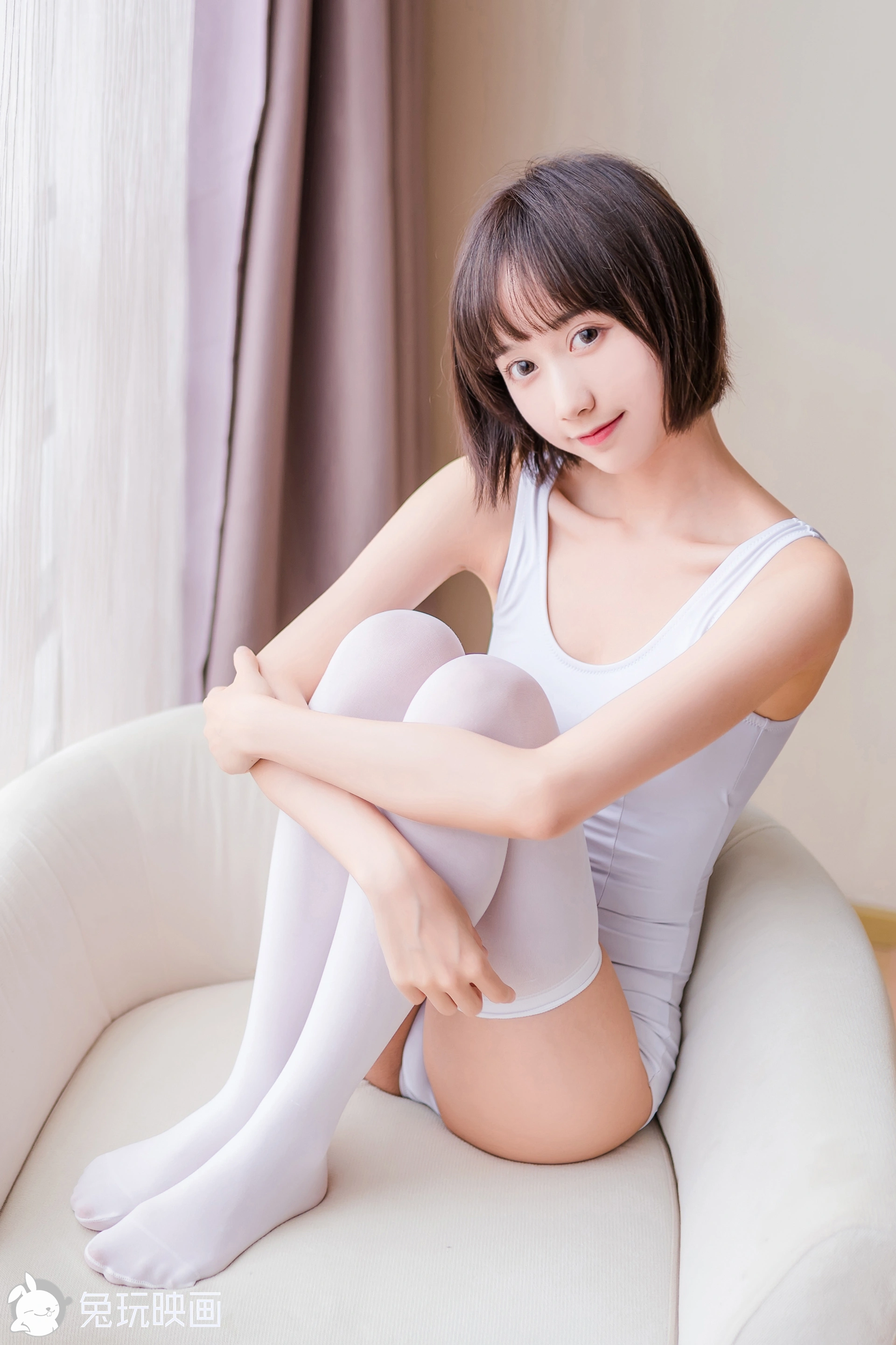 兔玩映画 夏日泳装 Vol.057 短发女孩 [40P-148MB]