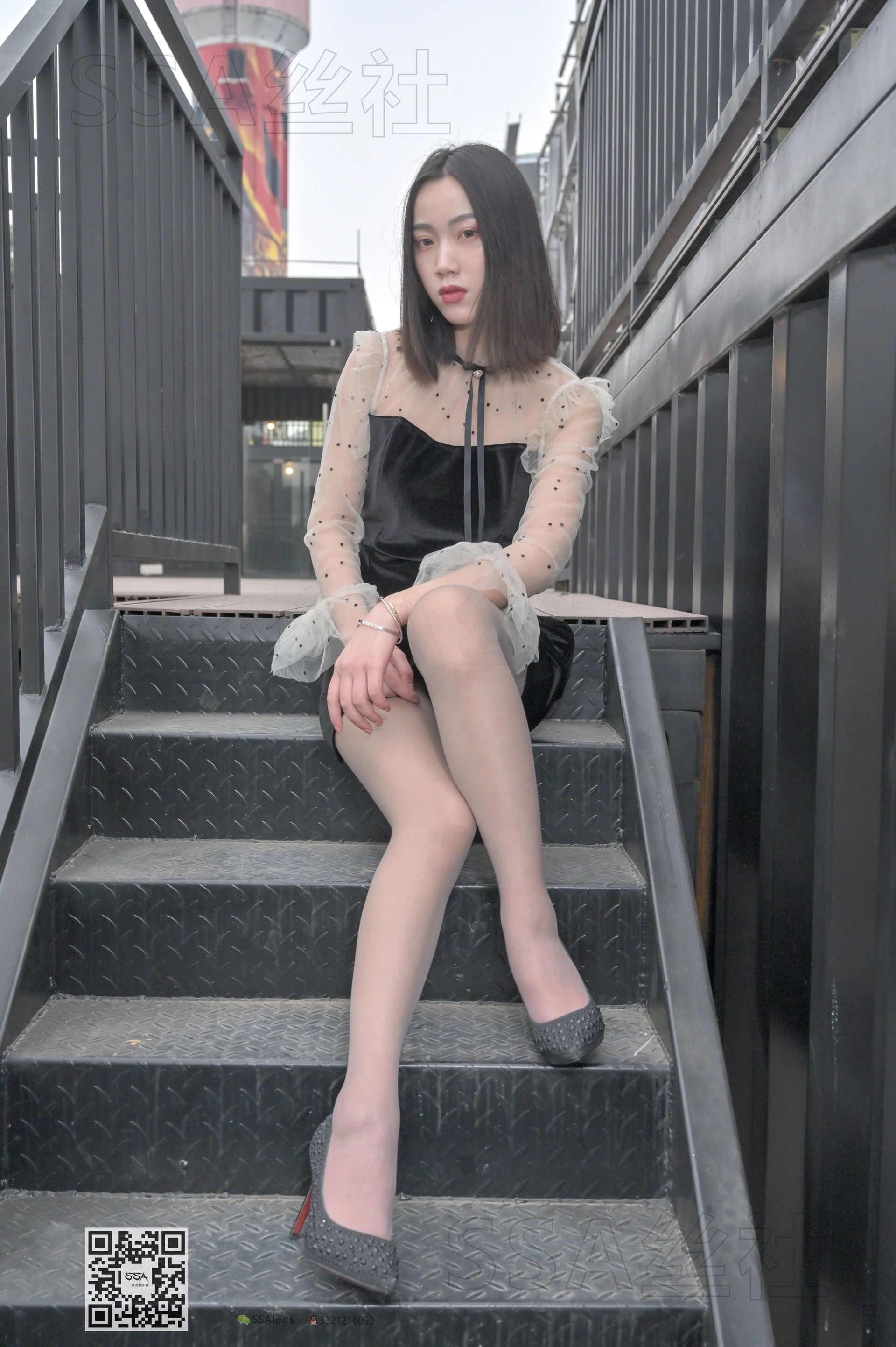 SSA丝社 超清写真 NO.096 大大 街拍腿模大大灰丝[145P-1.69GB]