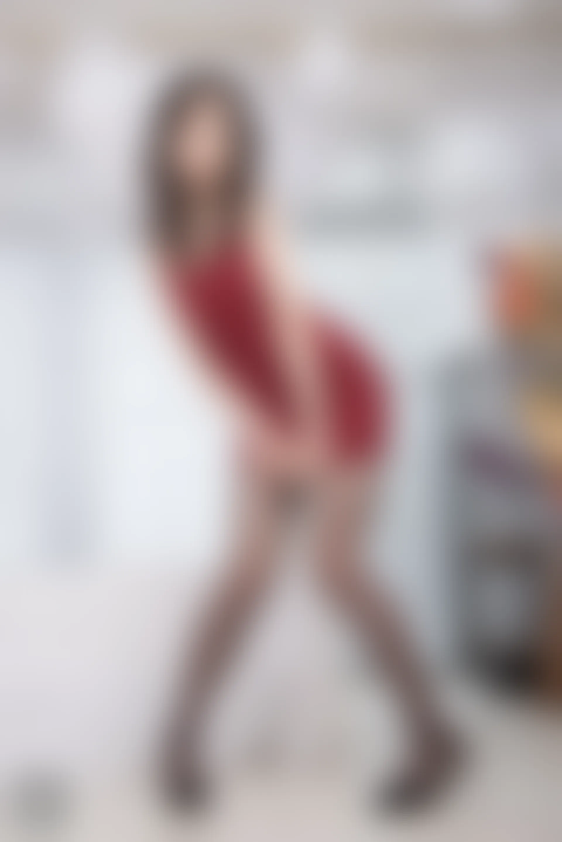 SSA丝社 超清写真 NO.163 小雨酒红色包臀裙 [182P-1.91GB]