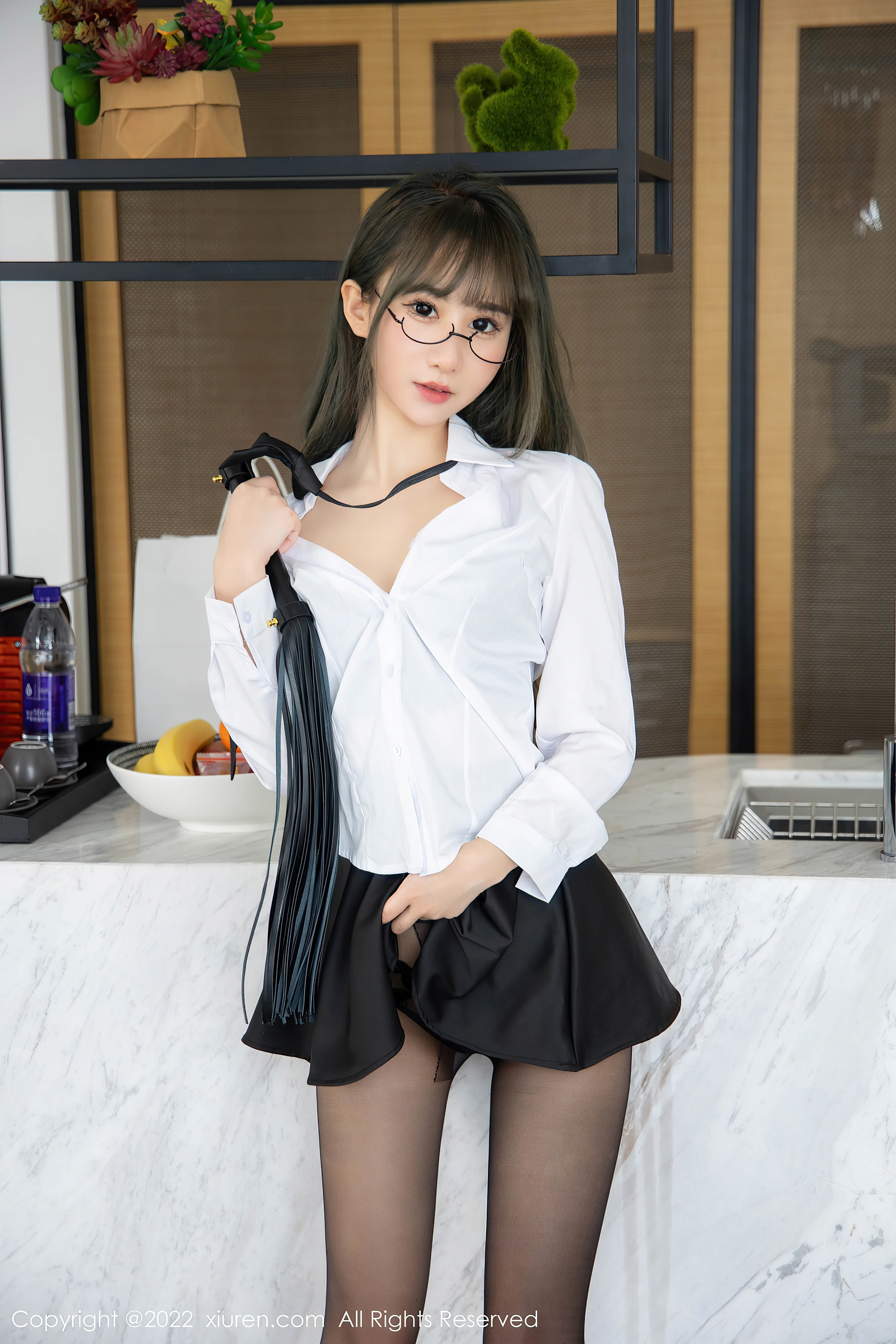 XiuRen秀人网 2022.03.29 No.4789 小果冻儿 白T黑丝[72+1P 772MB]