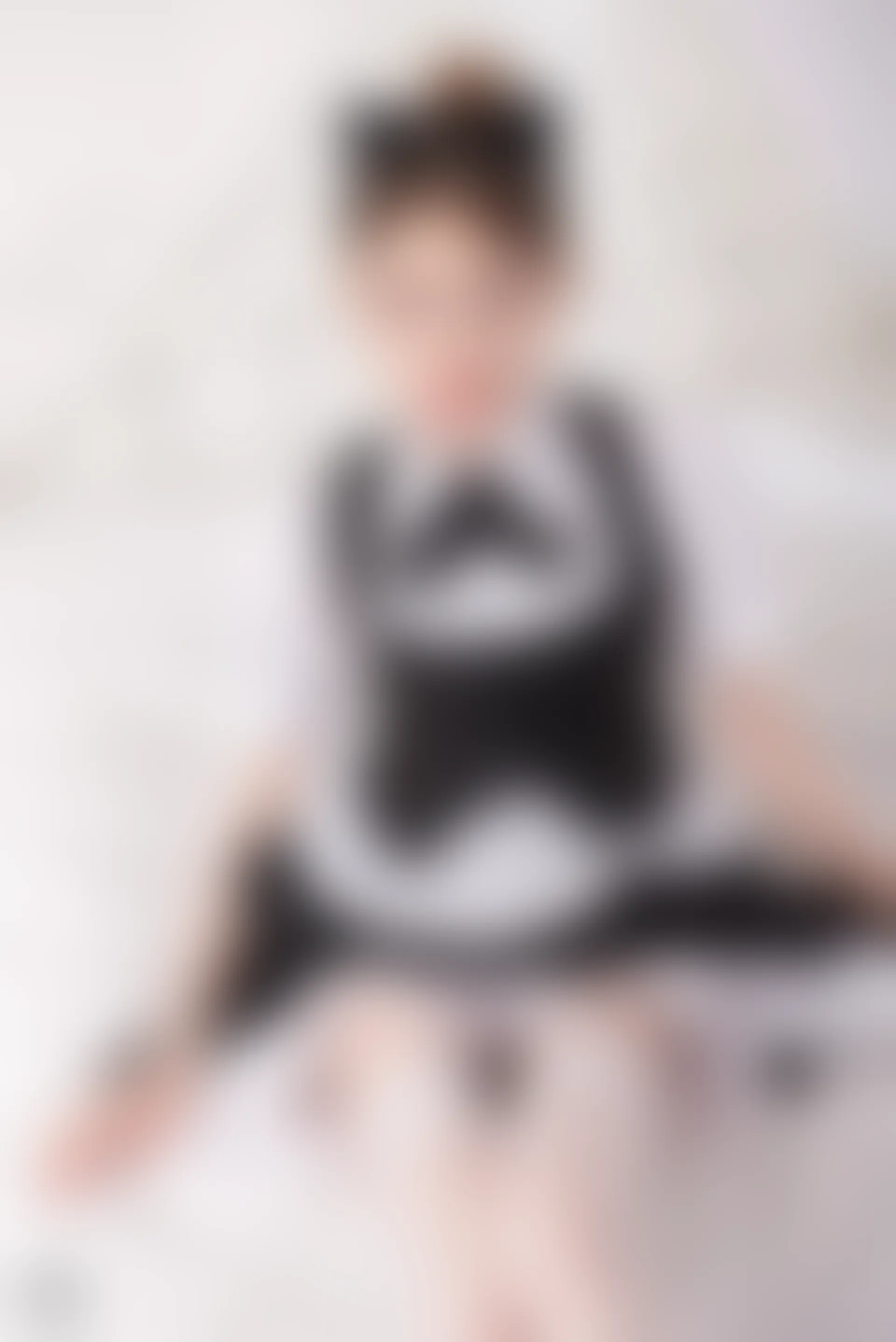 SSA丝社 超清写真 NO.025 琪琪 甜美风女仆白色长筒丝袜[99P-0.99GB]