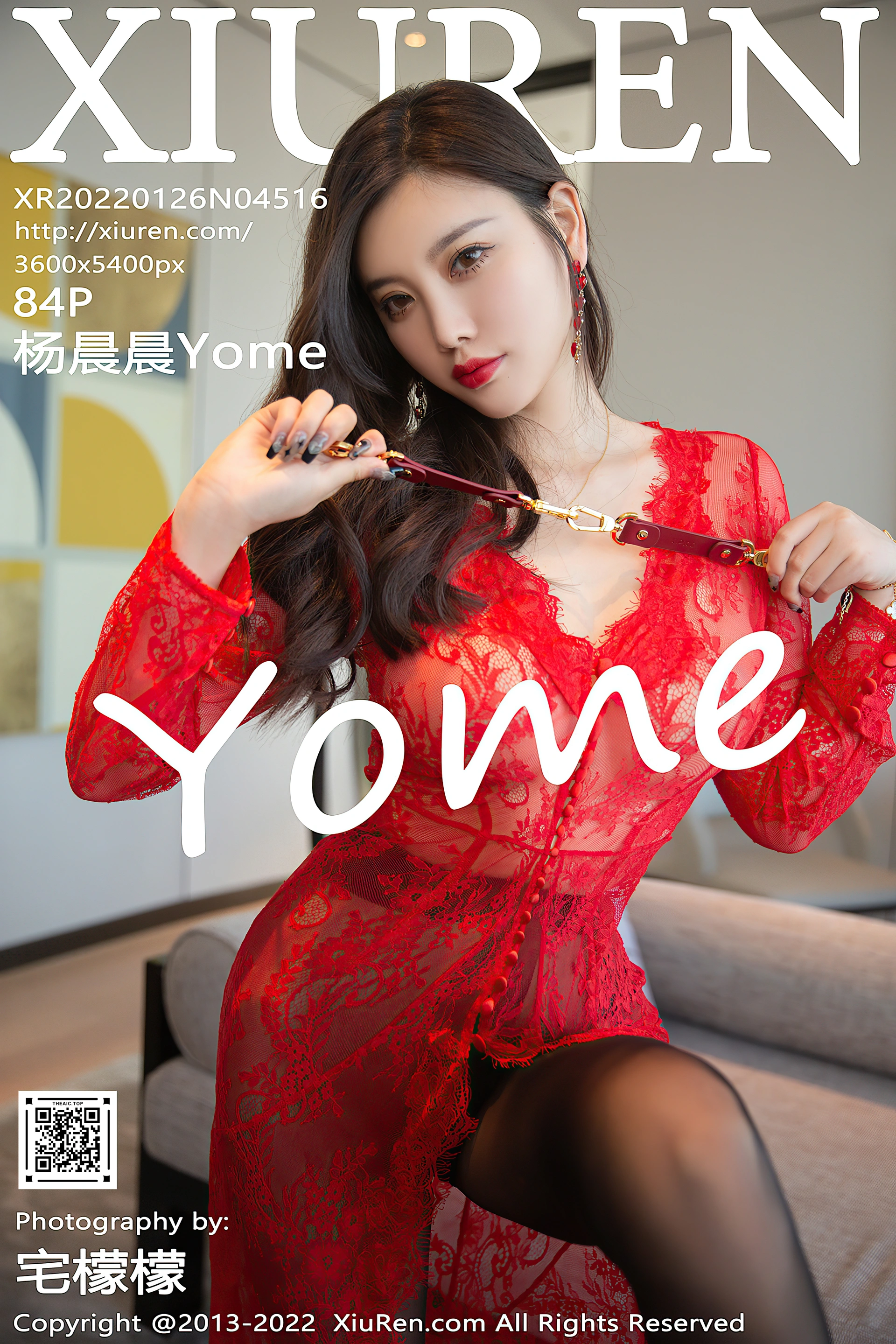 XiuRen秀人网 2022.01.26 No.4516 杨晨晨Yome 黑丝美腿[85+1P 898MB]