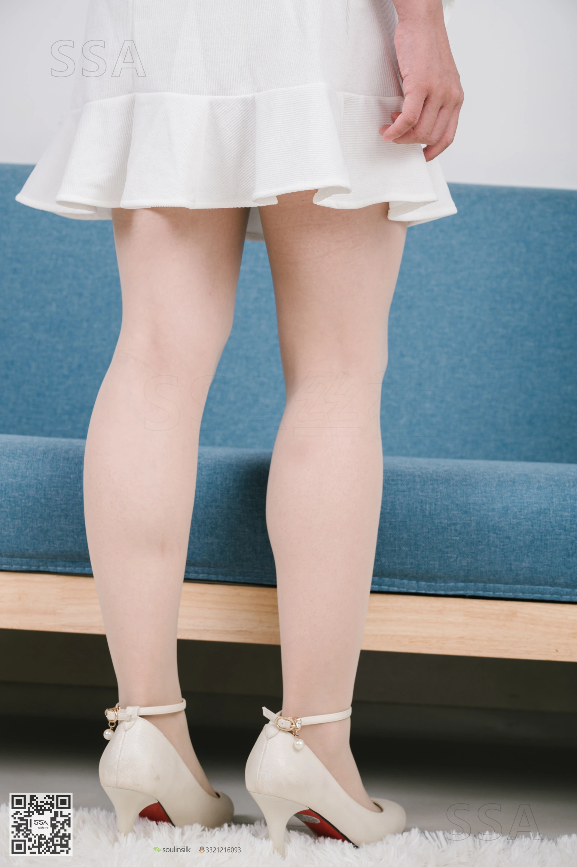 SSA丝社 超清写真 NO.155 阿花 白色连衣裙穿搭示范[122P-1.10GB]