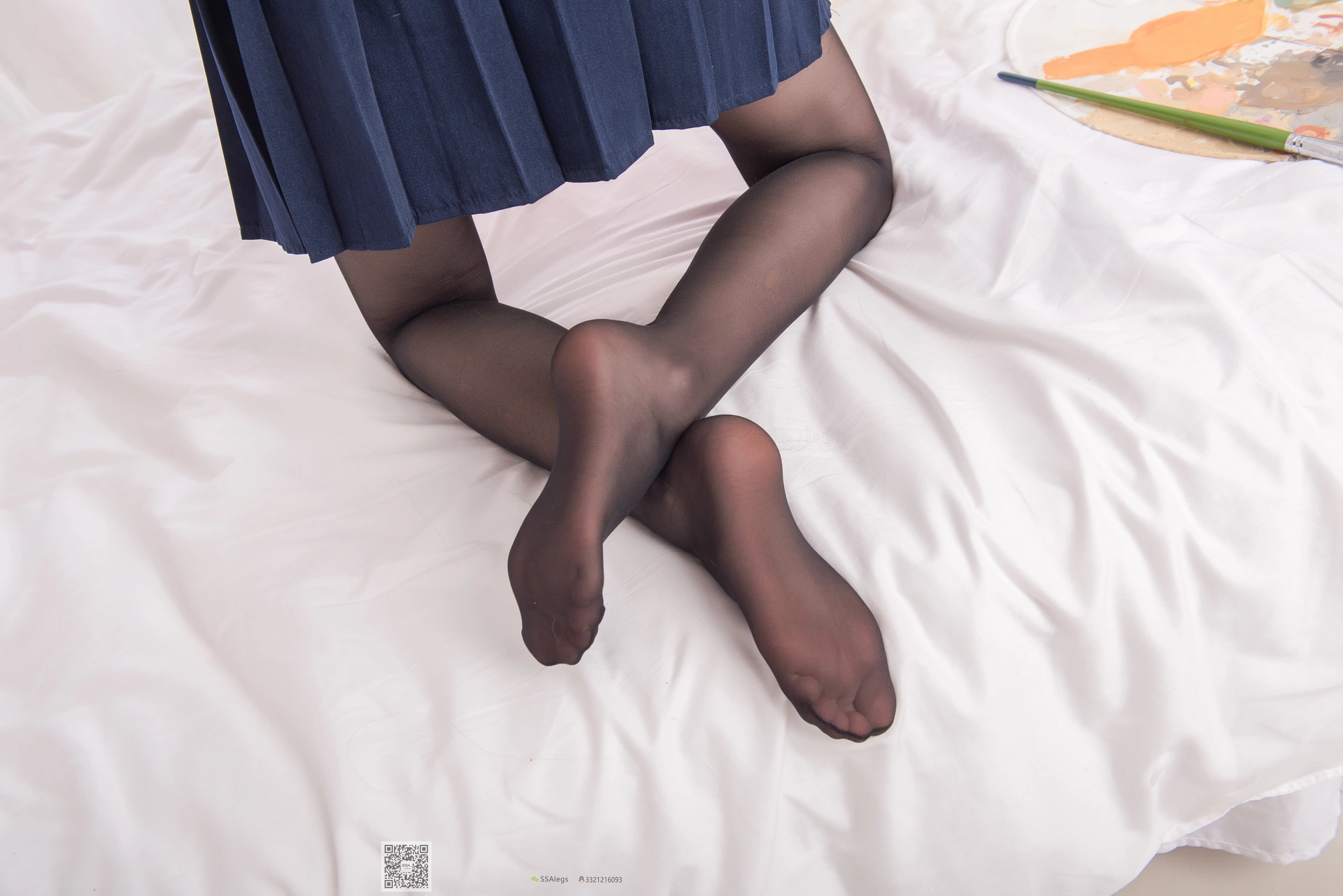 SSA丝社 超清写真 NO.023 琪琪 笑容治愈女神琪琪的黑色开档丝袜[99P-1.02GB]