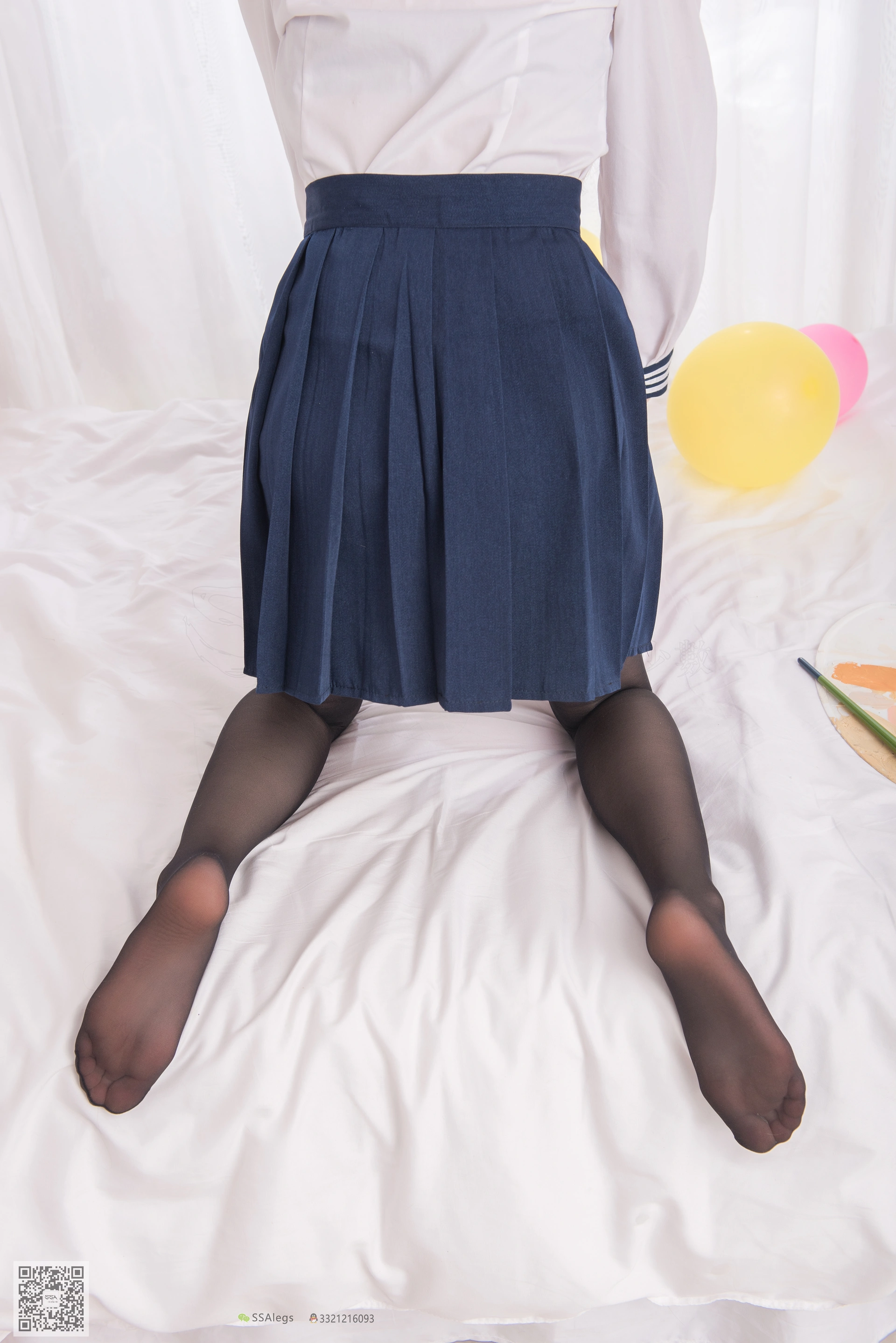 SSA丝社 超清写真 NO.023 琪琪 笑容治愈女神琪琪的黑色开档丝袜[99P-1.02GB]