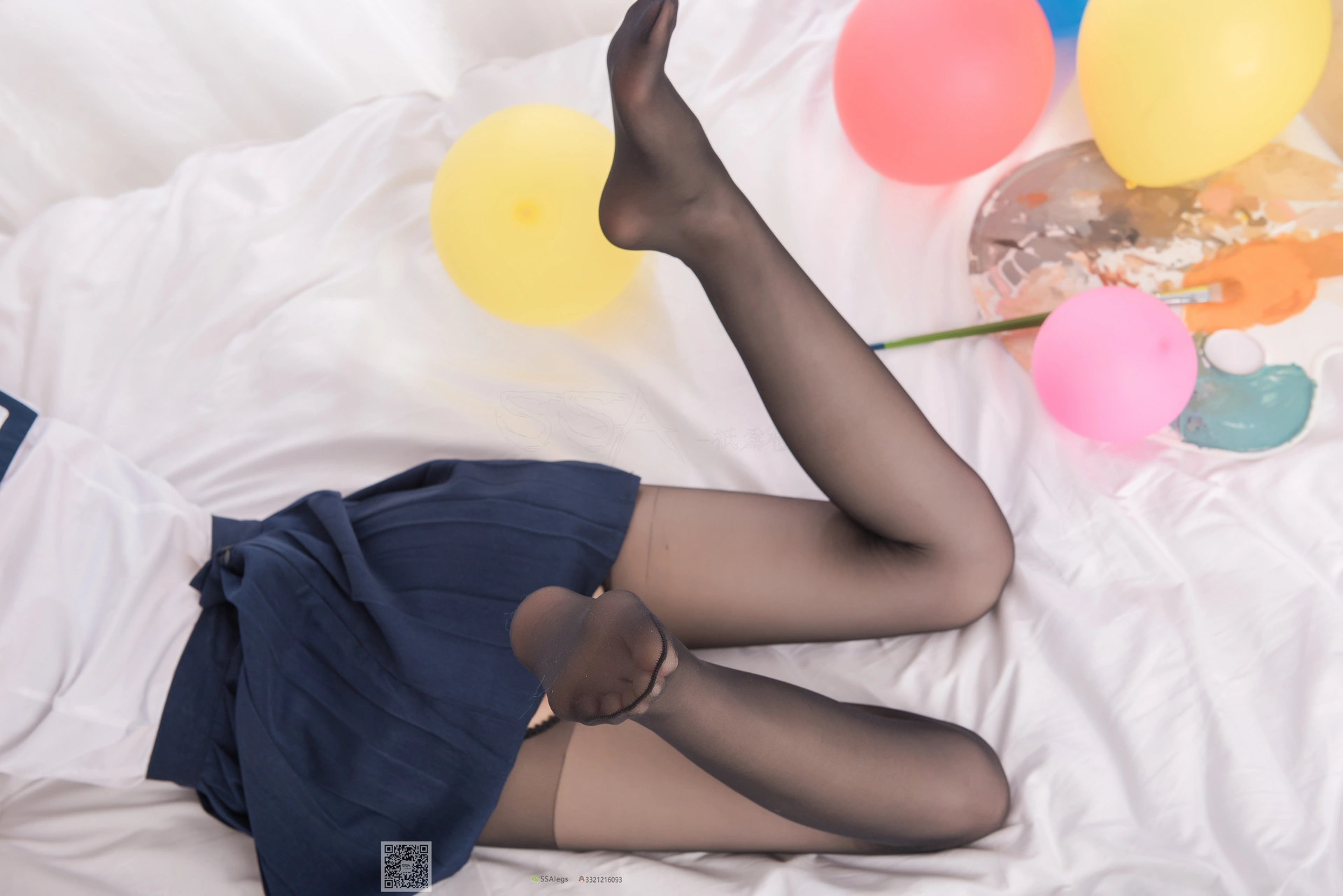 SSA丝社 超清写真 NO.023 琪琪 笑容治愈女神琪琪的黑色开档丝袜[99P-1.02GB]