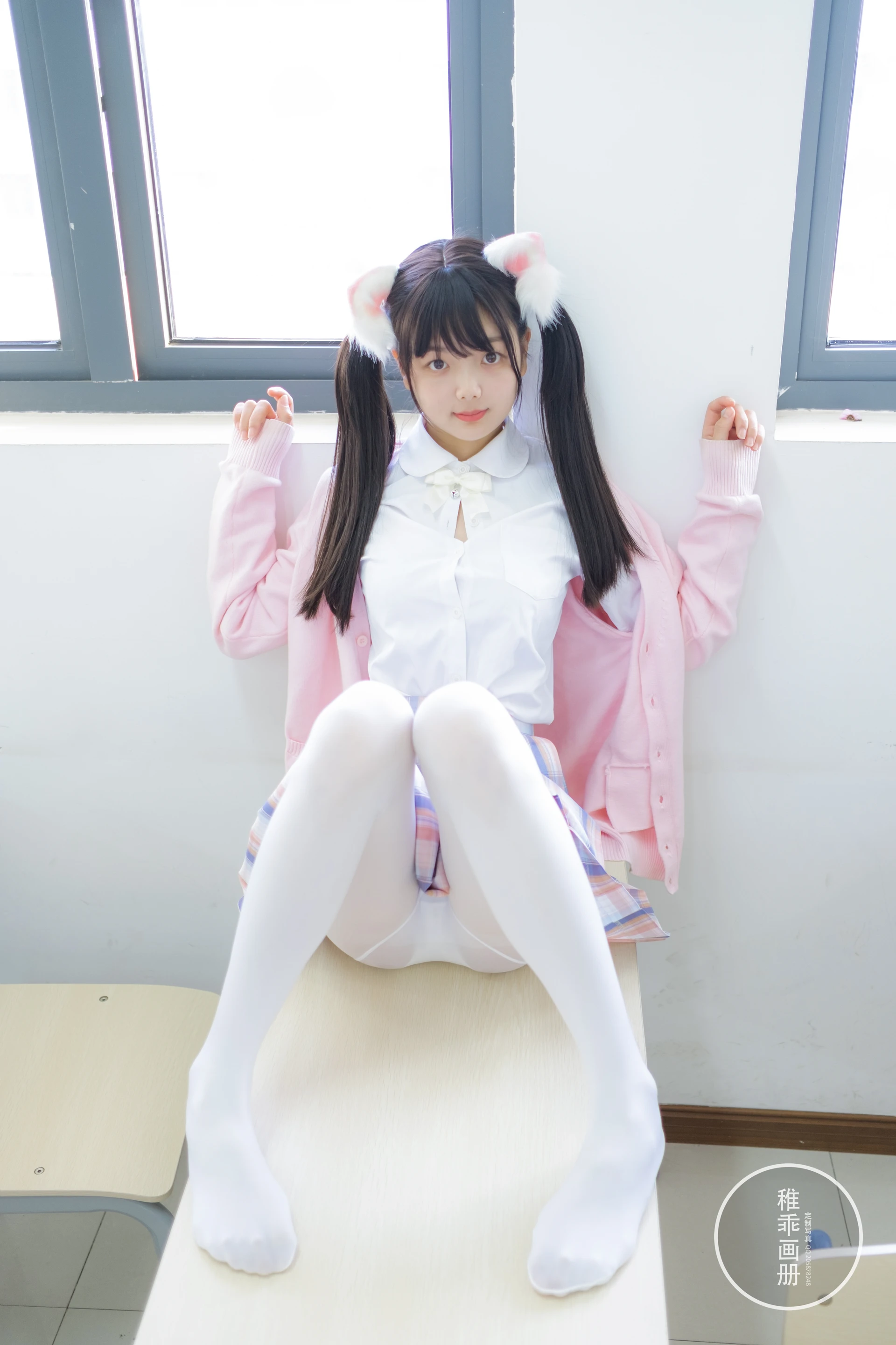稚乖画册 晴空-04 赤西夜夜 双马尾白丝JK制服 [63P1V-821MB]JK, JK制服, 双马尾, 可爱, 晴空, 白丝, 稚乖画册, 美腿, 美足, 赤西夜夜