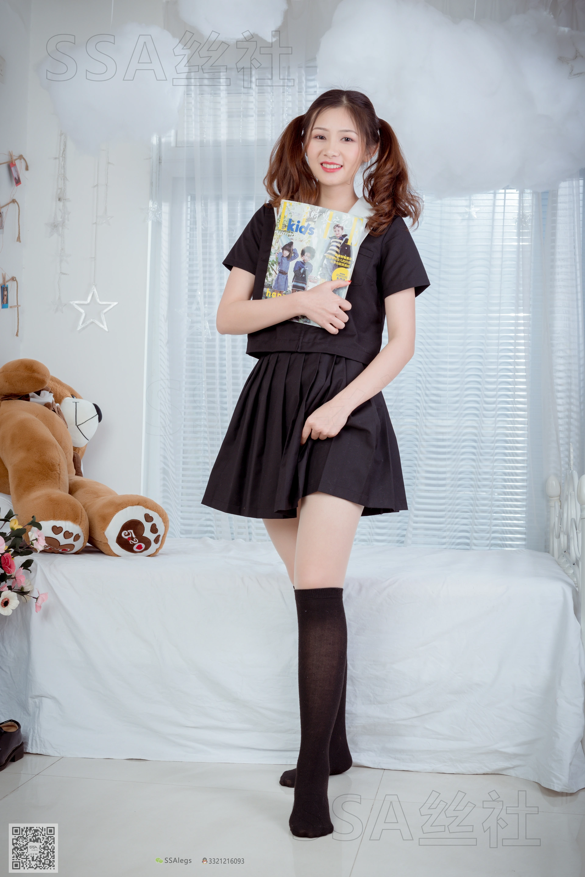 SSA丝社 超清写真 NO.079 雯雯 笑容治愈系小姐姐JK制服[132P-1.62GB]