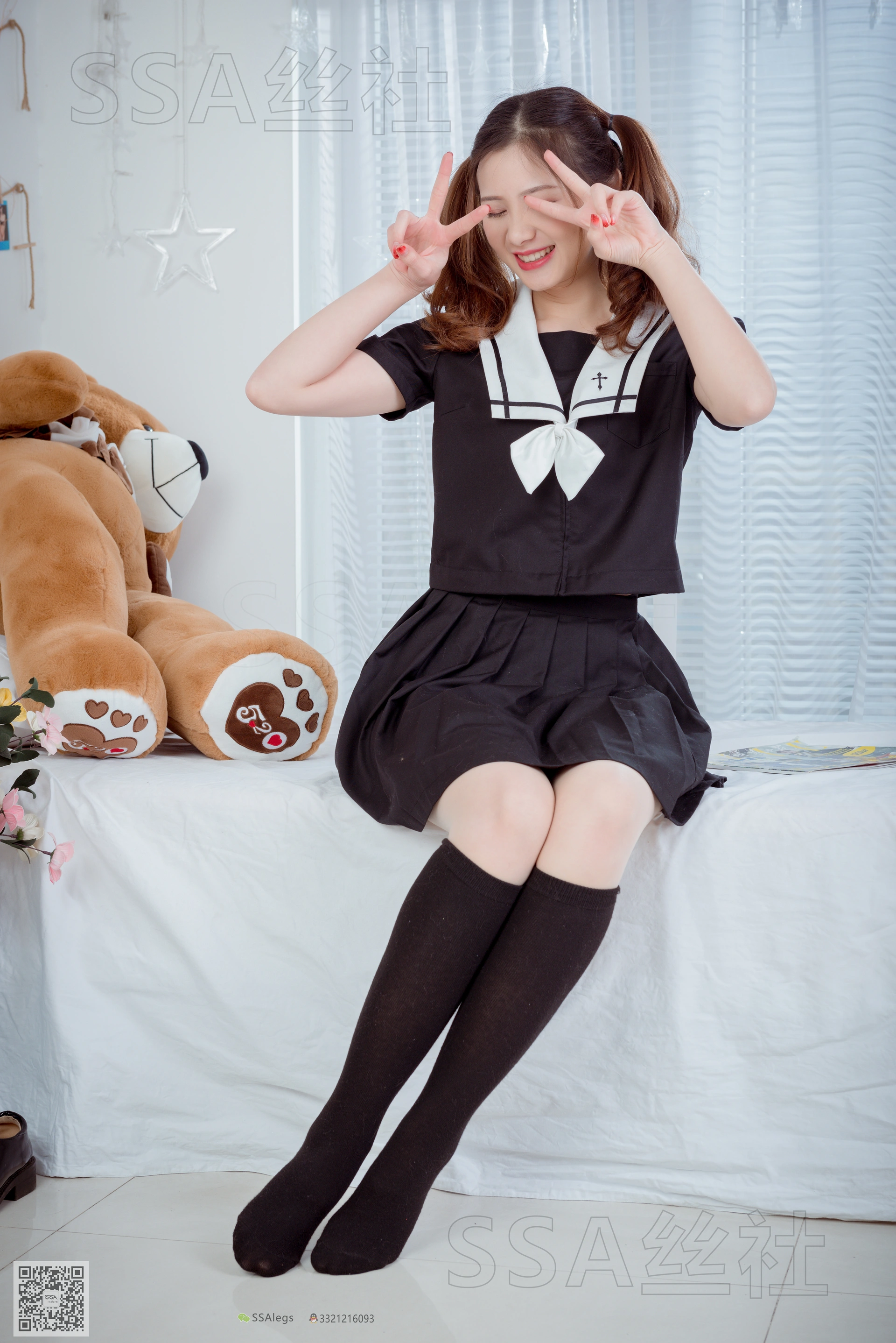 SSA丝社 超清写真 NO.079 雯雯 笑容治愈系小姐姐JK制服[132P-1.62GB]