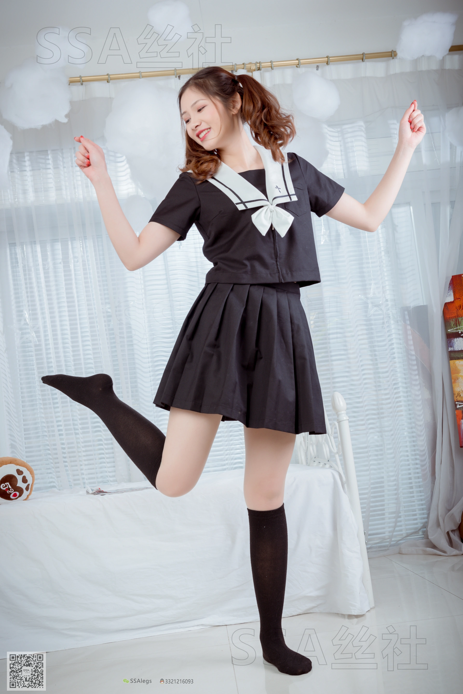 SSA丝社 超清写真 NO.079 雯雯 笑容治愈系小姐姐JK制服[132P-1.62GB]